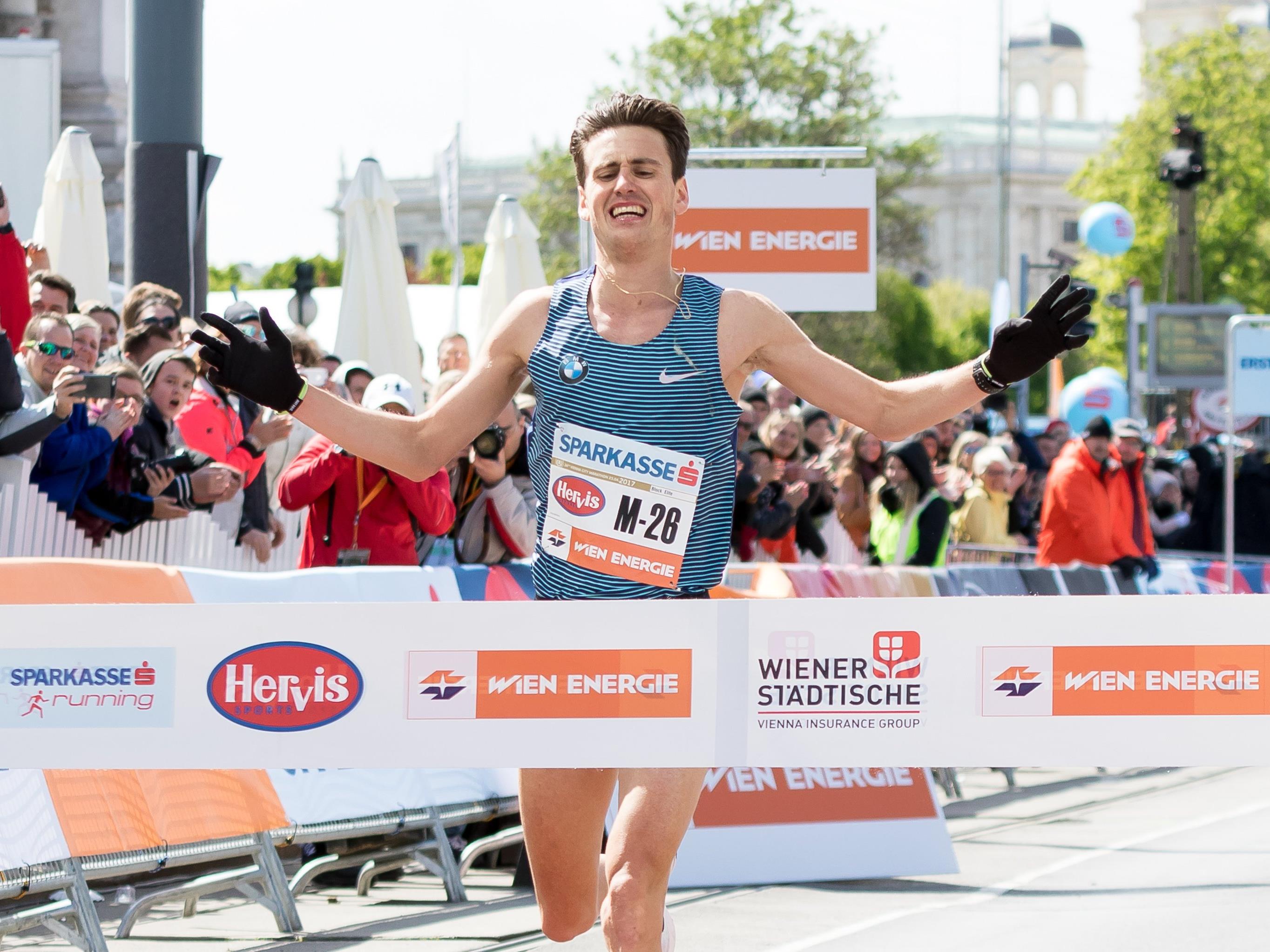 Valentin Pfeil belegte beim Vienna City Marathon 2017 den 11. Platz.