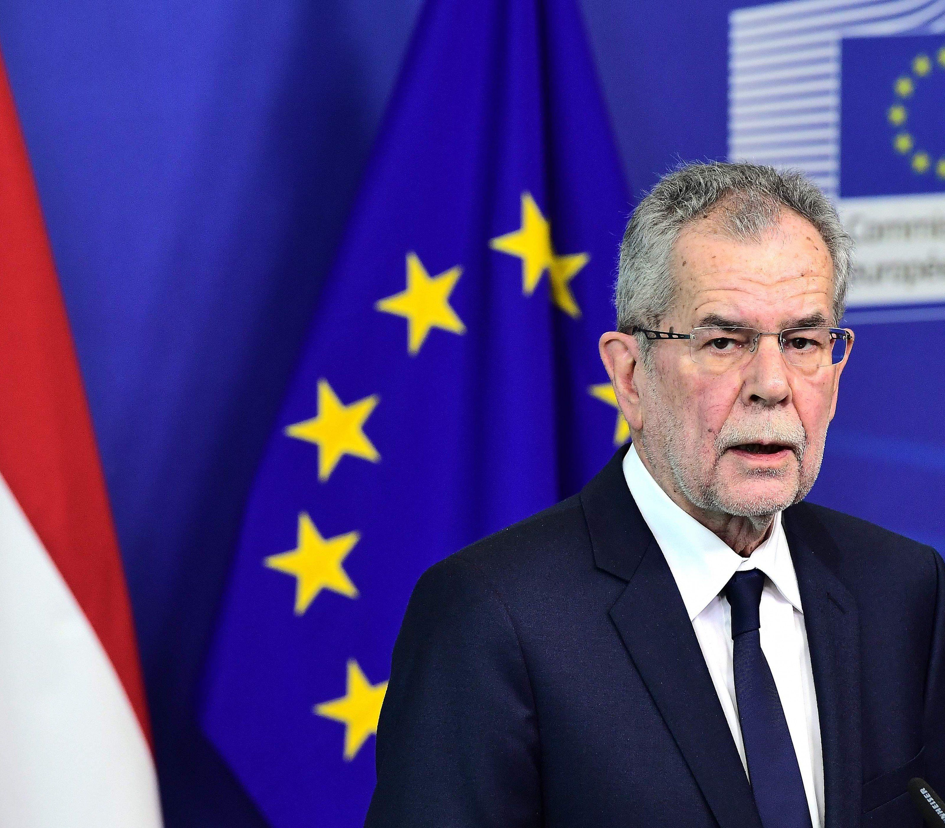 Österreichs Bundespräsident Alexander Van der Bellen. Österreichs Bundespräsident Alexander Van der Bellen.