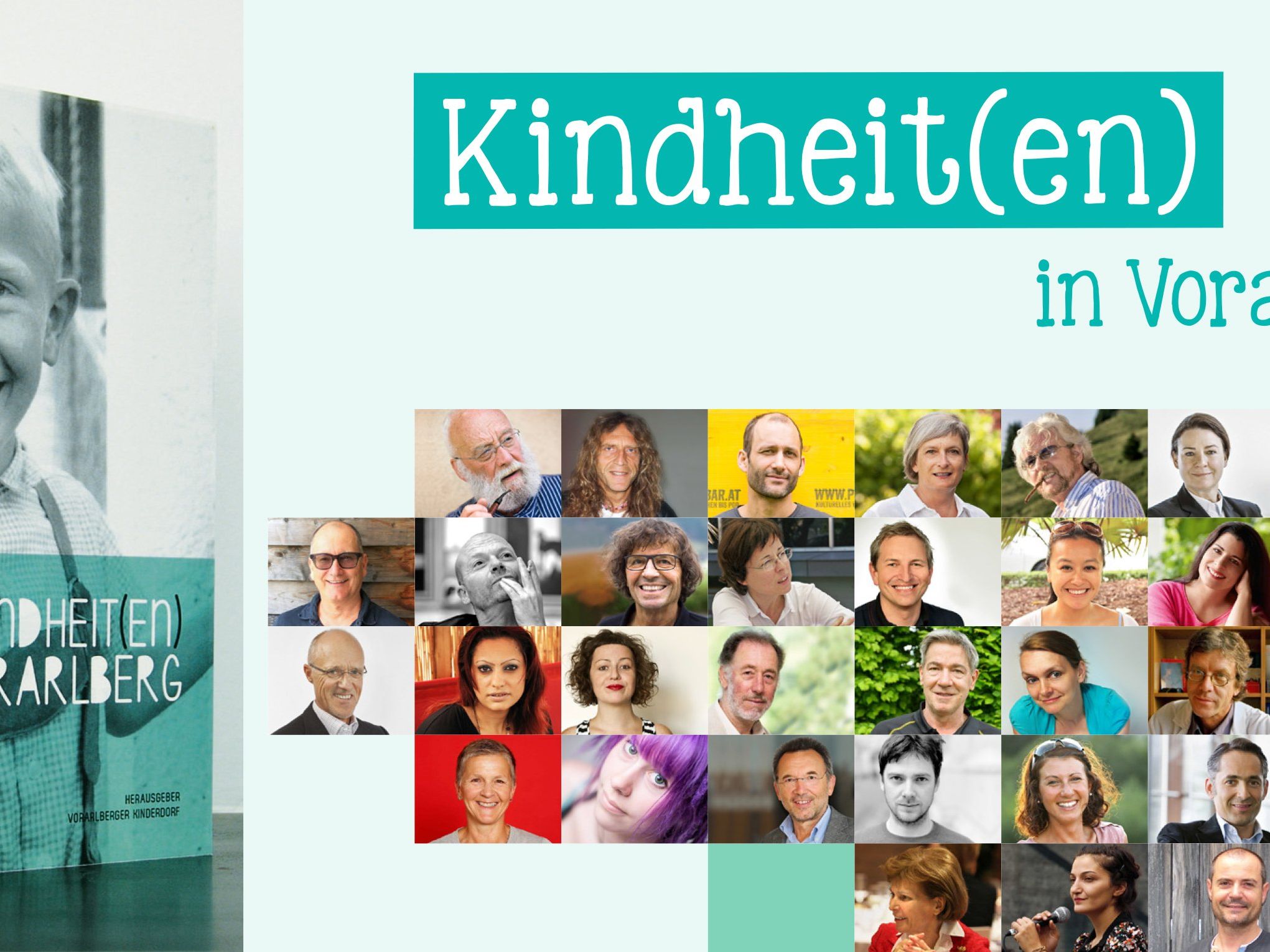 In „Kindheit(en) in Vorarlberg“ teilen 38 (prominente) Persönlichkeiten ihre prägendsten Kindheitserinnerungen. In „Kindheit(en) in Vorarlberg“ teilen 38 (prominente) Persönlichkeiten ihre prägendsten Kindheitserinnerungen.