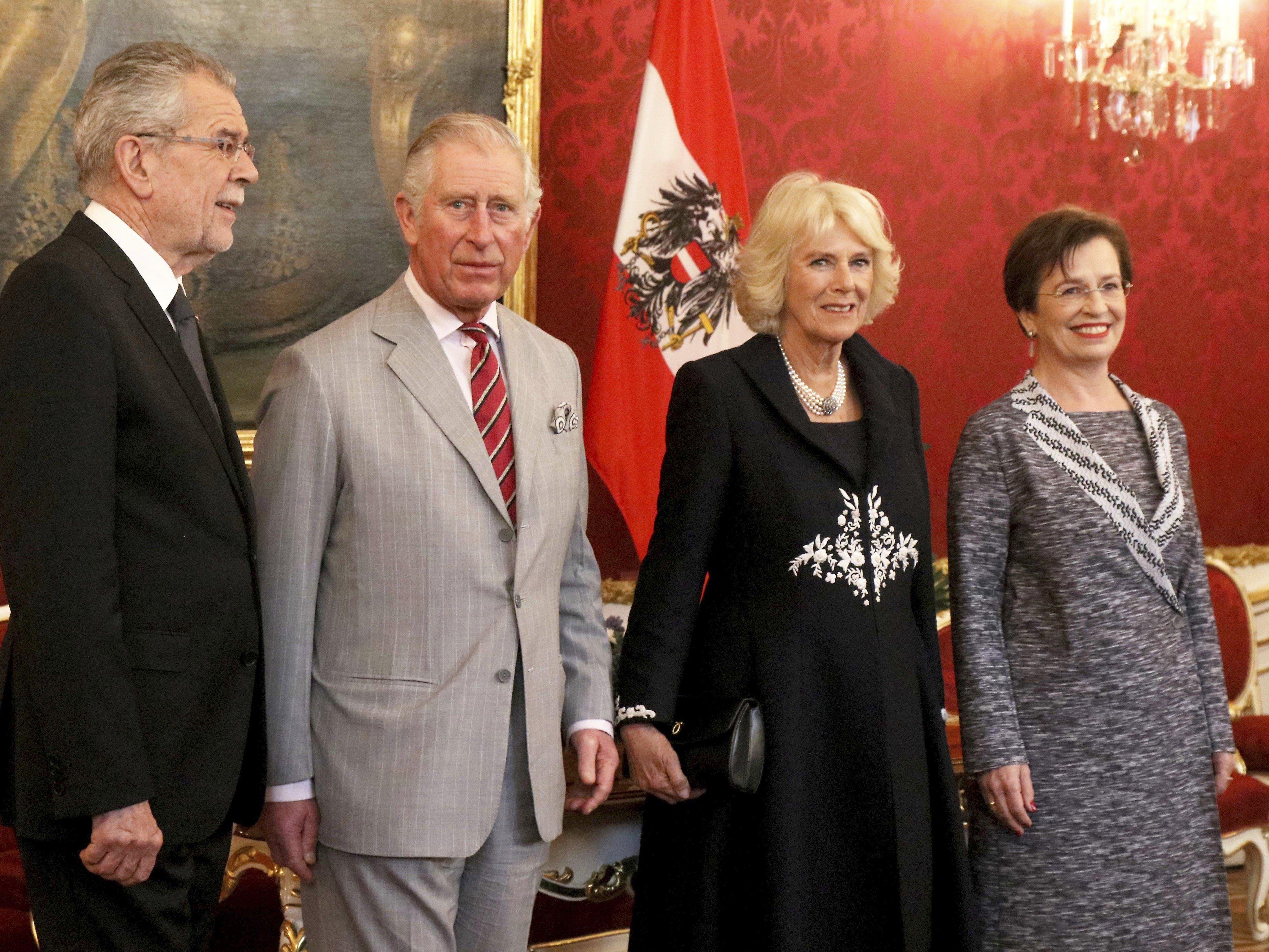 So lief das Treffen zwischen Prinz Charles und Bundespräsident Van der Bellen ab.