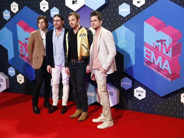 Im Bild: Die Kings of Leon bei den MTV European Music Awards 2016 in Rotterdam.