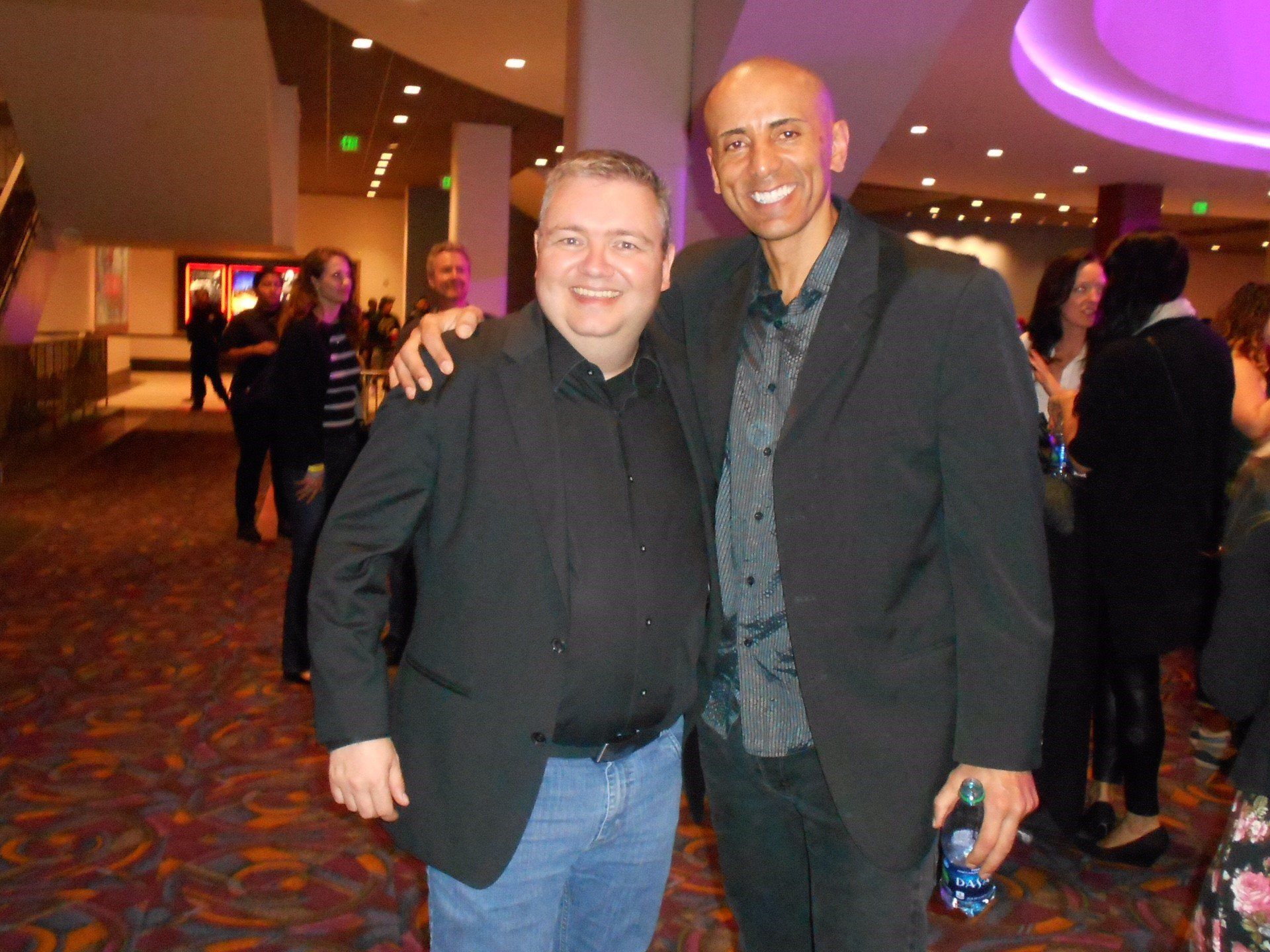 MindGamers Film Editor Thomas Ilg (L) und Regisseur Andrew Goth (R) auf der Premiere im Regal LA Live in Los Angeles MindGamers Film Editor Thomas Ilg (L) und Regisseur Andrew Goth (R) auf der Premiere im Regal LA Live in Los Angeles
