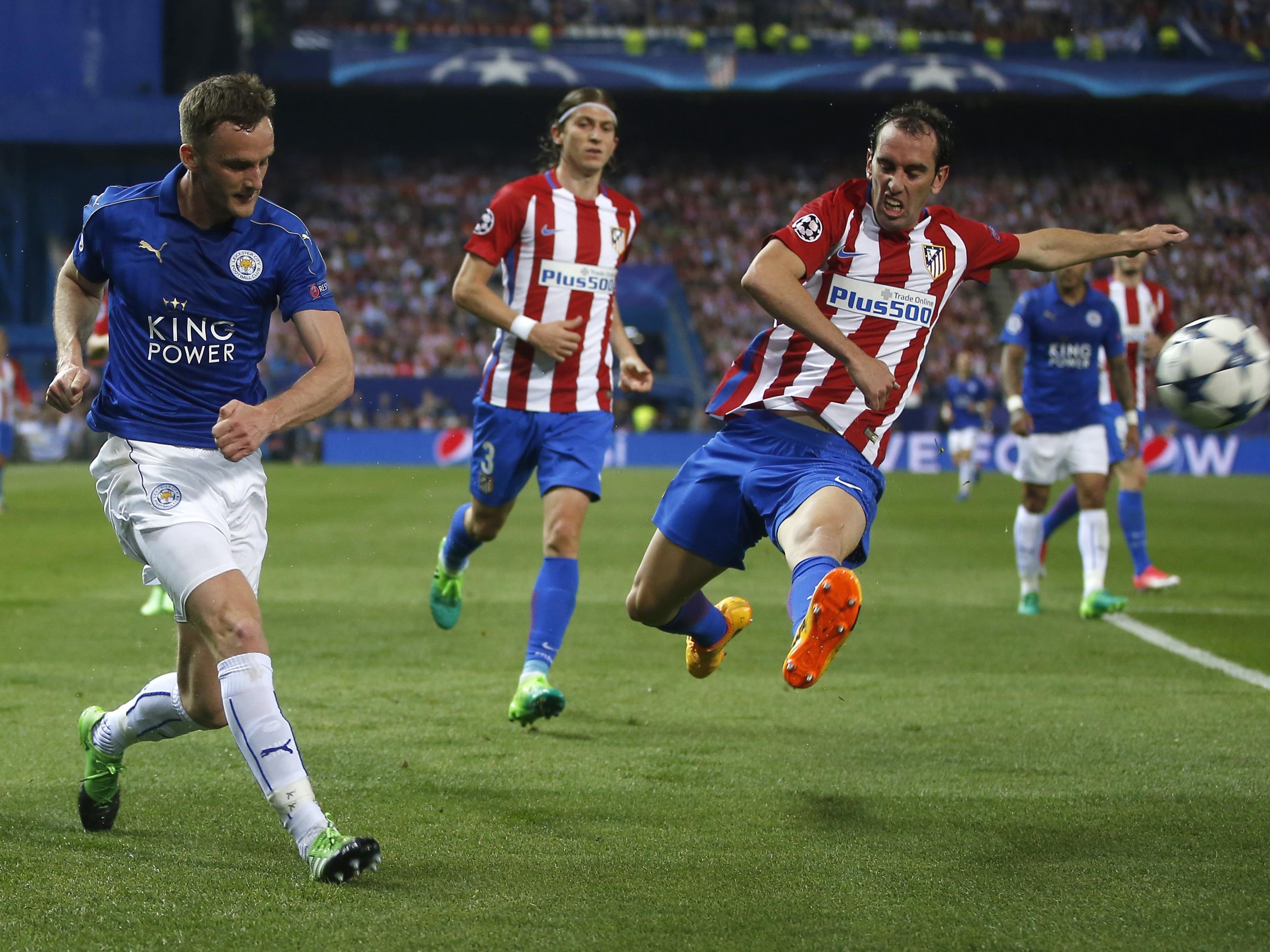 Atlético Madrid verteidigt auswärts bei Leicester City einen knappen 1:0-Vorsprung aus dem Hinspiel.