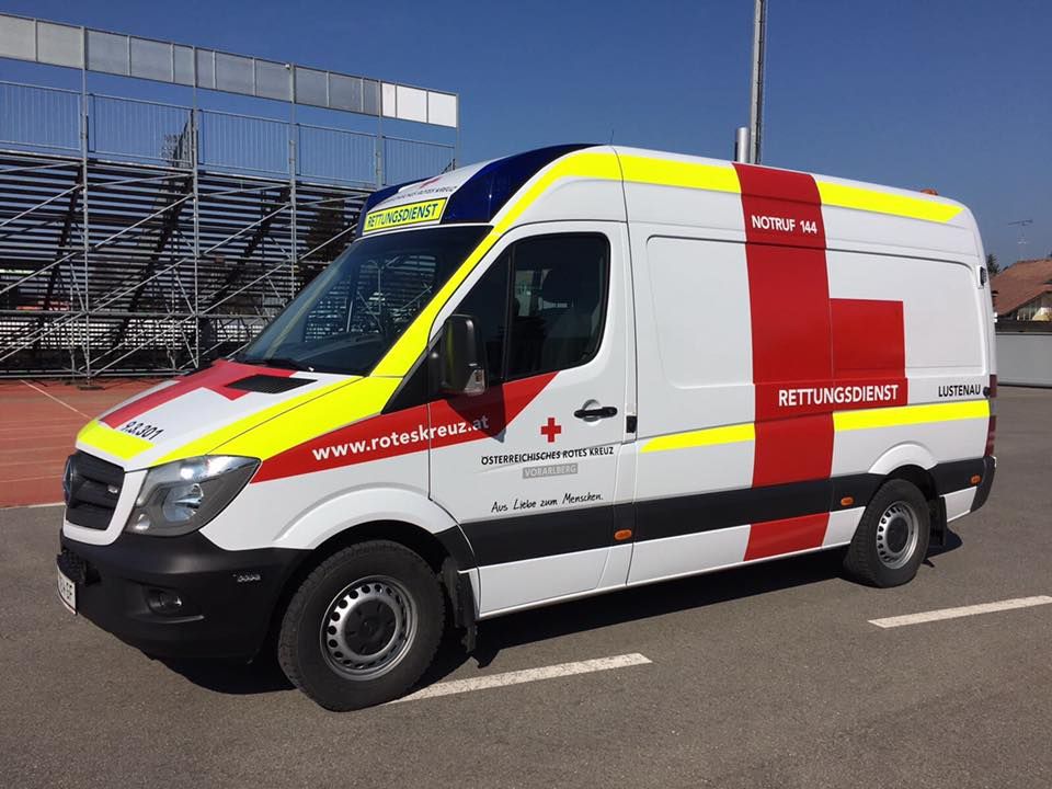 Der neue Rettungstransportwagen der RA Lustenau Der neue Rettungstransportwagen der RA Lustenau