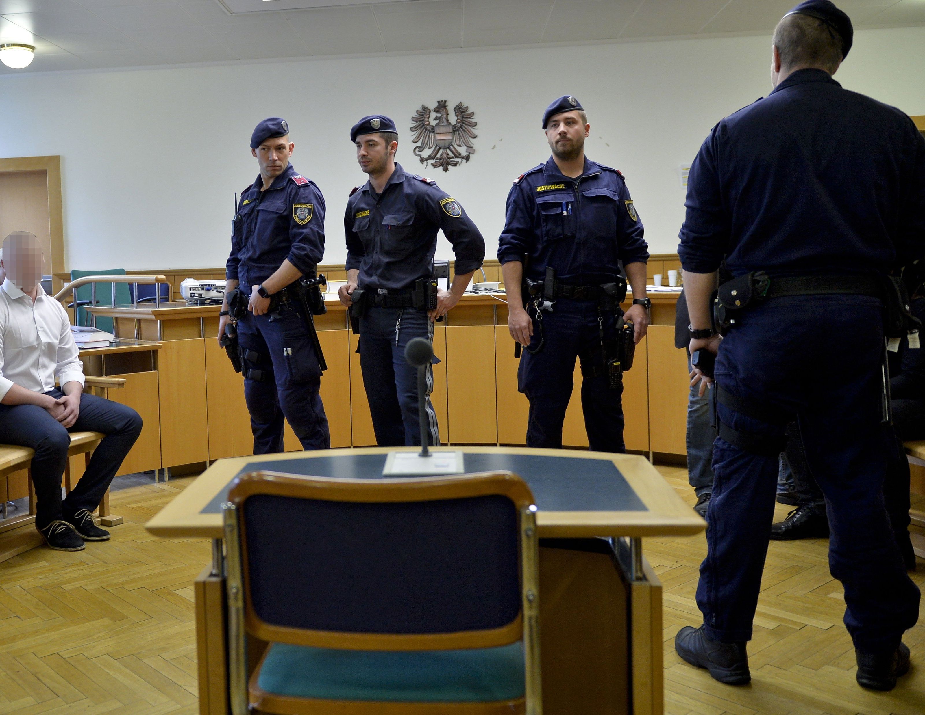 Beim Prozess im Straflandesgericht Wien Beim Prozess im Straflandesgericht Wien