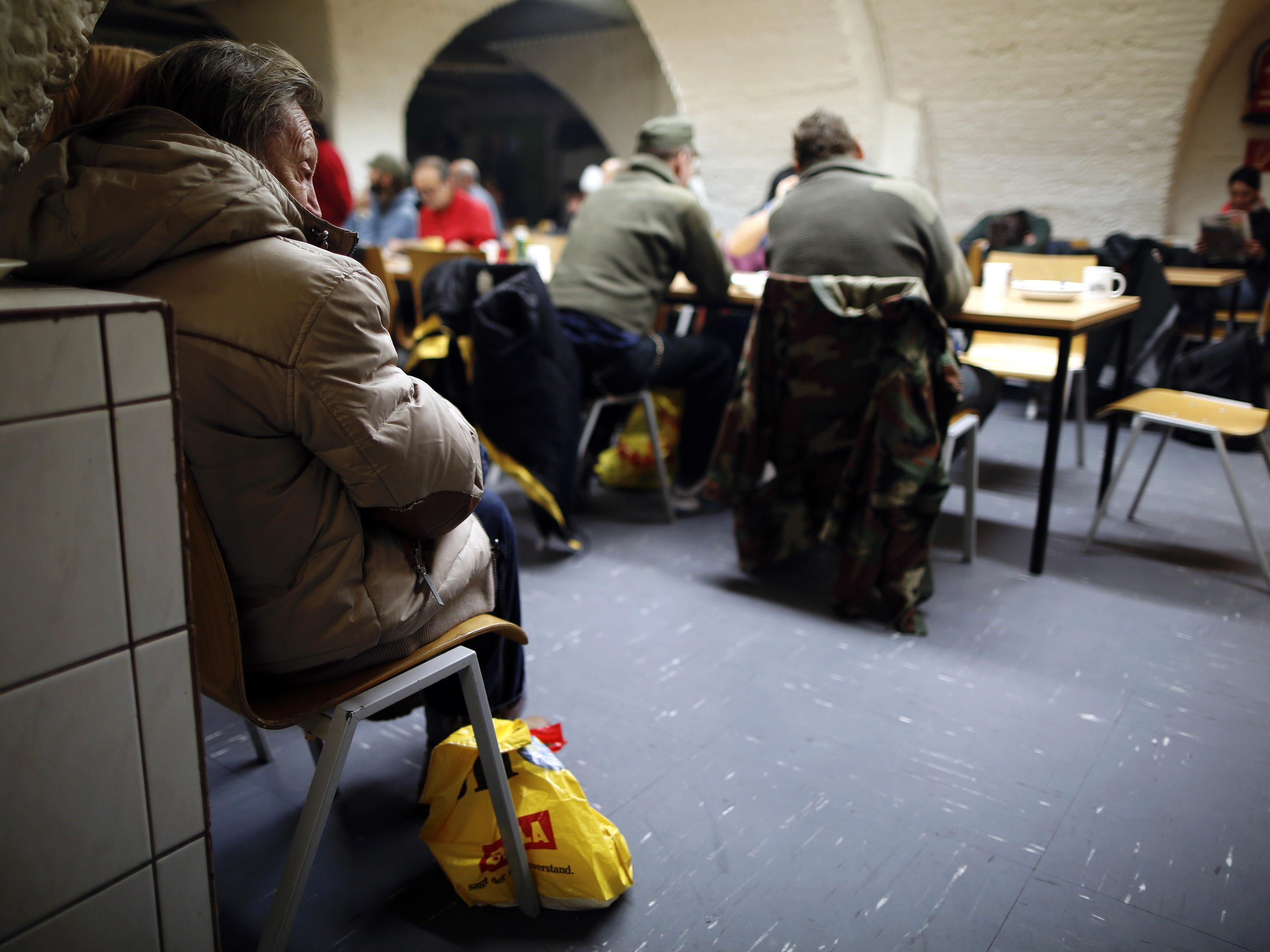Die Gruft bietet Obdachlosen in Wien Nächtigungsplätze.
