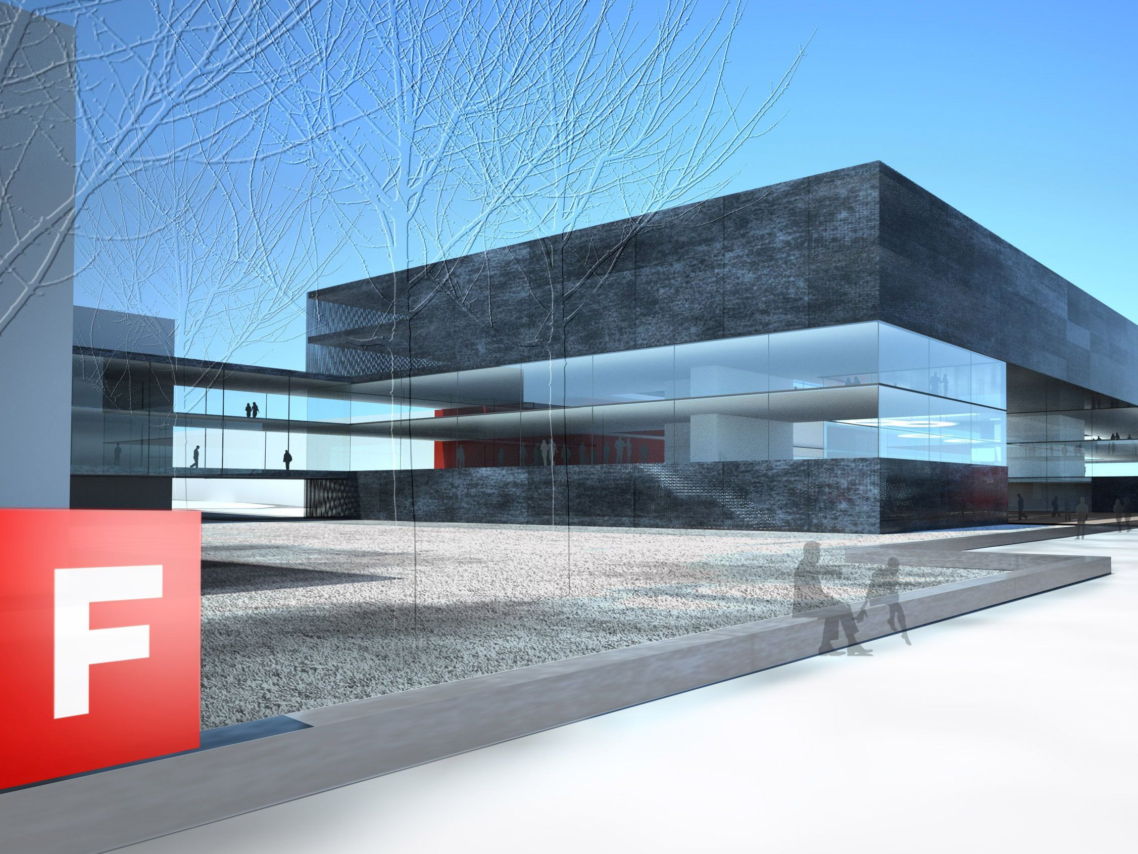 Das geplante neue Zentrum des ORF am Küniglberg. Das geplante neue Zentrum des ORF am Küniglberg.