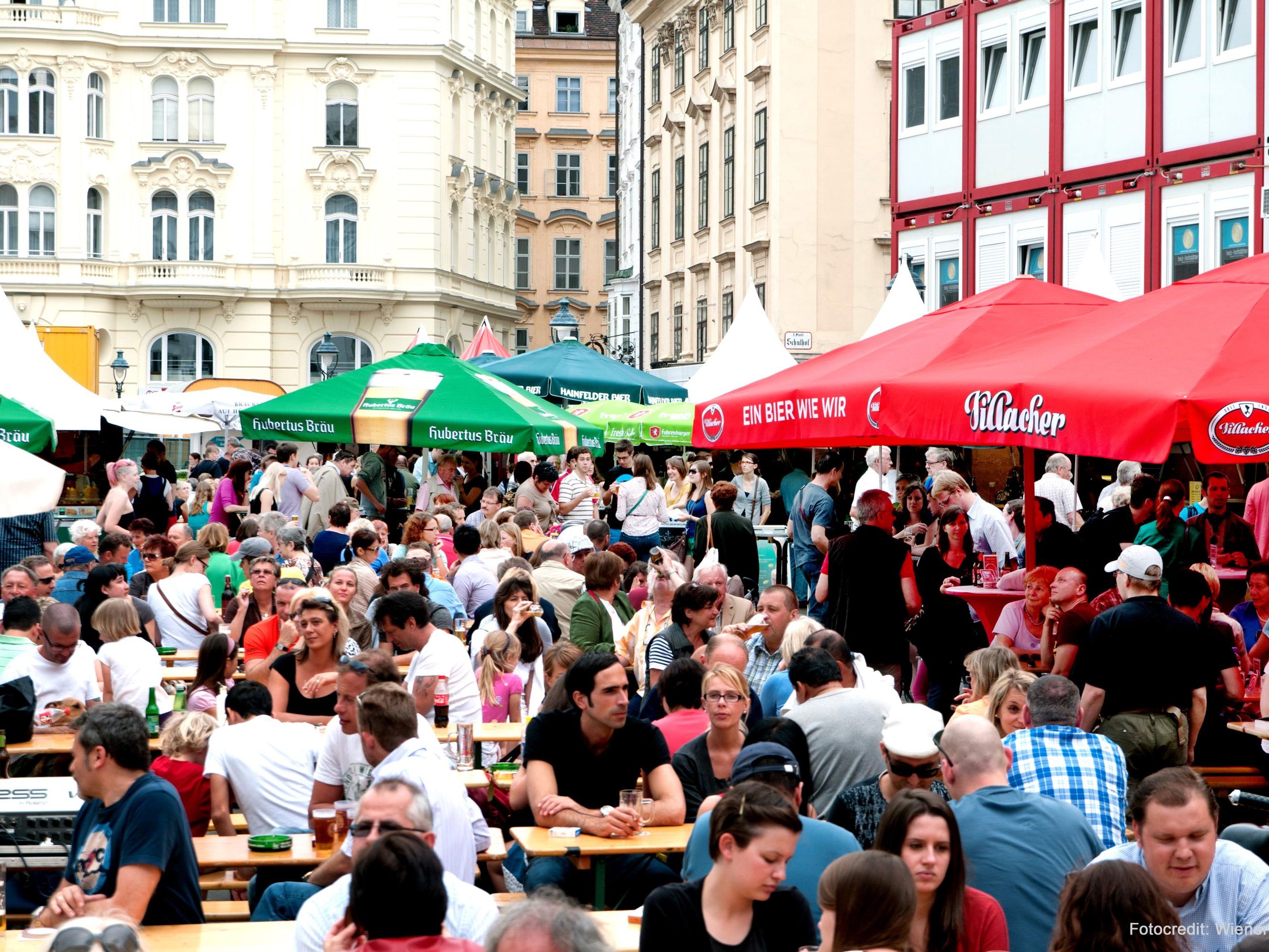 Das achte Wiener Bierfest findet vom 18. bis 21. Mai Am Hof statt.
