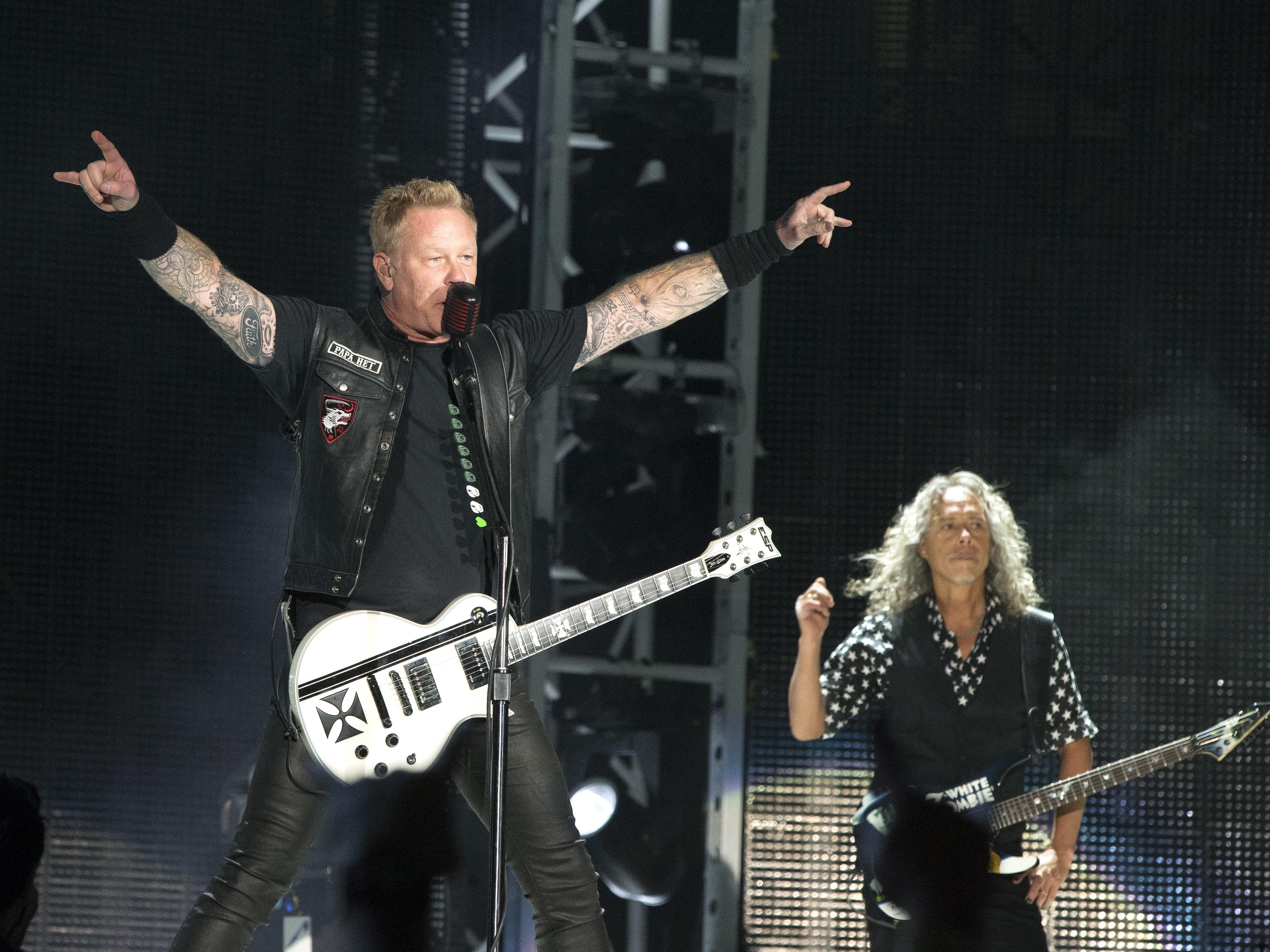 Metallica rockten in Baltimore am 10. Mai während ihrer "WorldWired Tour".