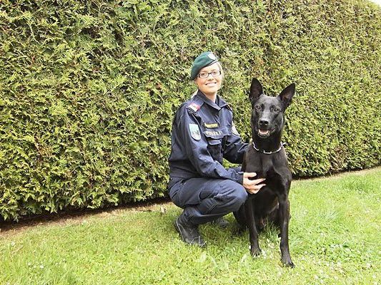 Diensthund "Cantor" konnte den Flüchtigen stoppen.