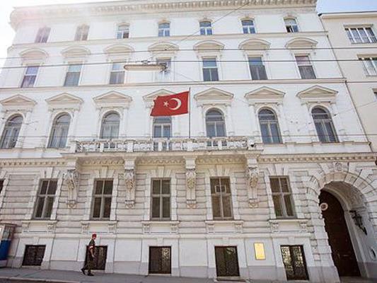 Vor der türkischen Botschaft in Wien wird am Mittwoch demonstriert.