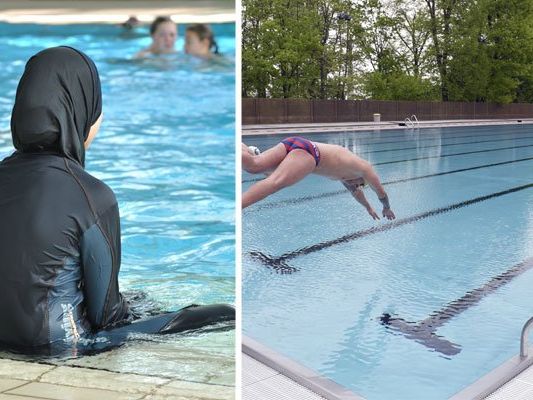 Im Schönbrunner Bad ist der Burkini nicht verboten