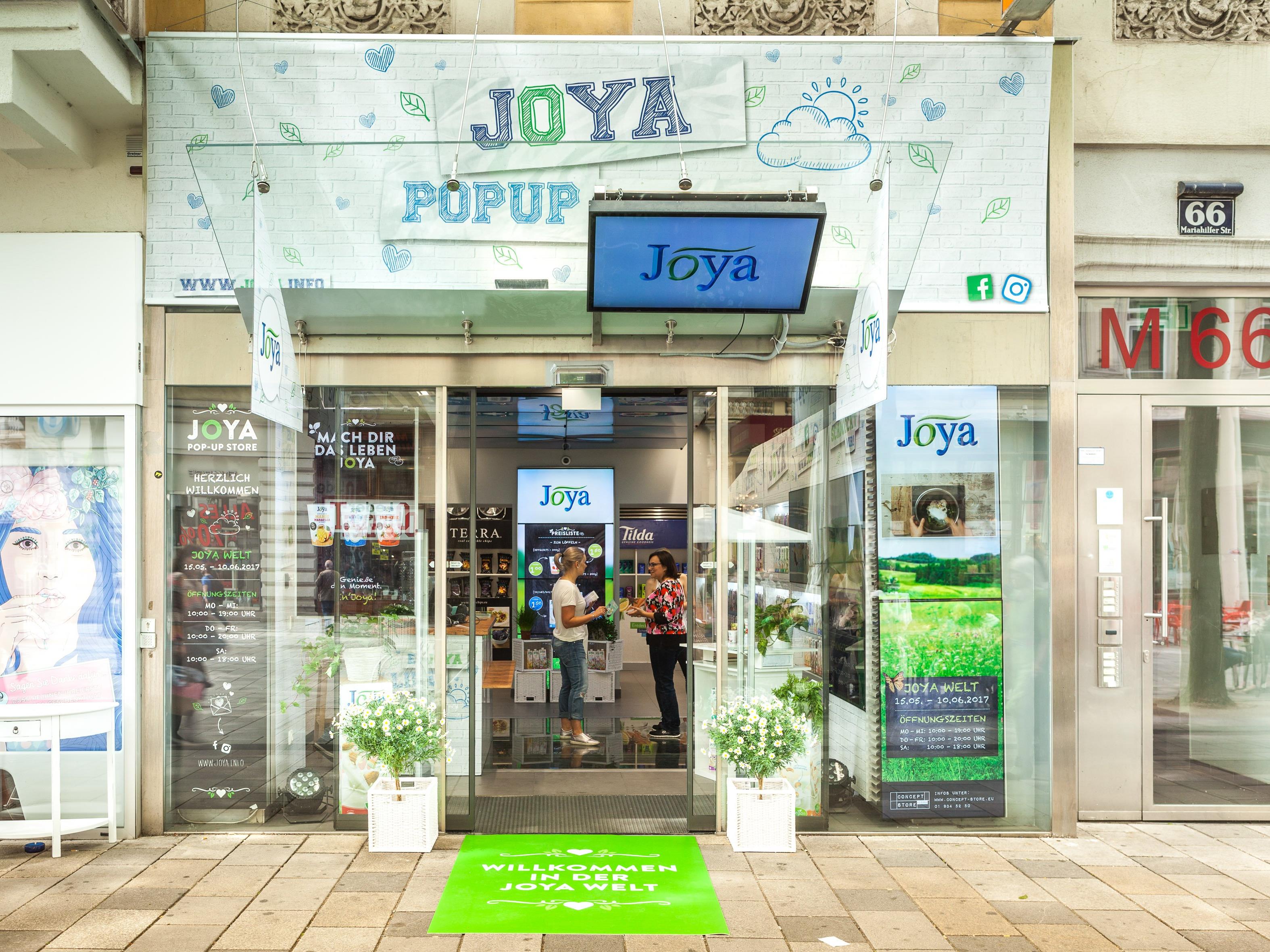 Joya hat einen Pop-Up-Store in Wien.