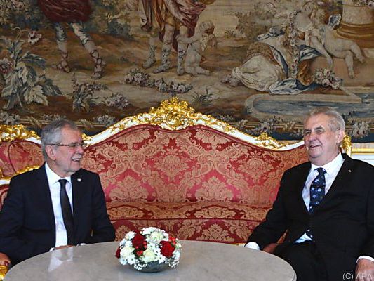 Die beiden Präsidenten in der Prager Burg Die beiden Präsidenten in der Prager Burg