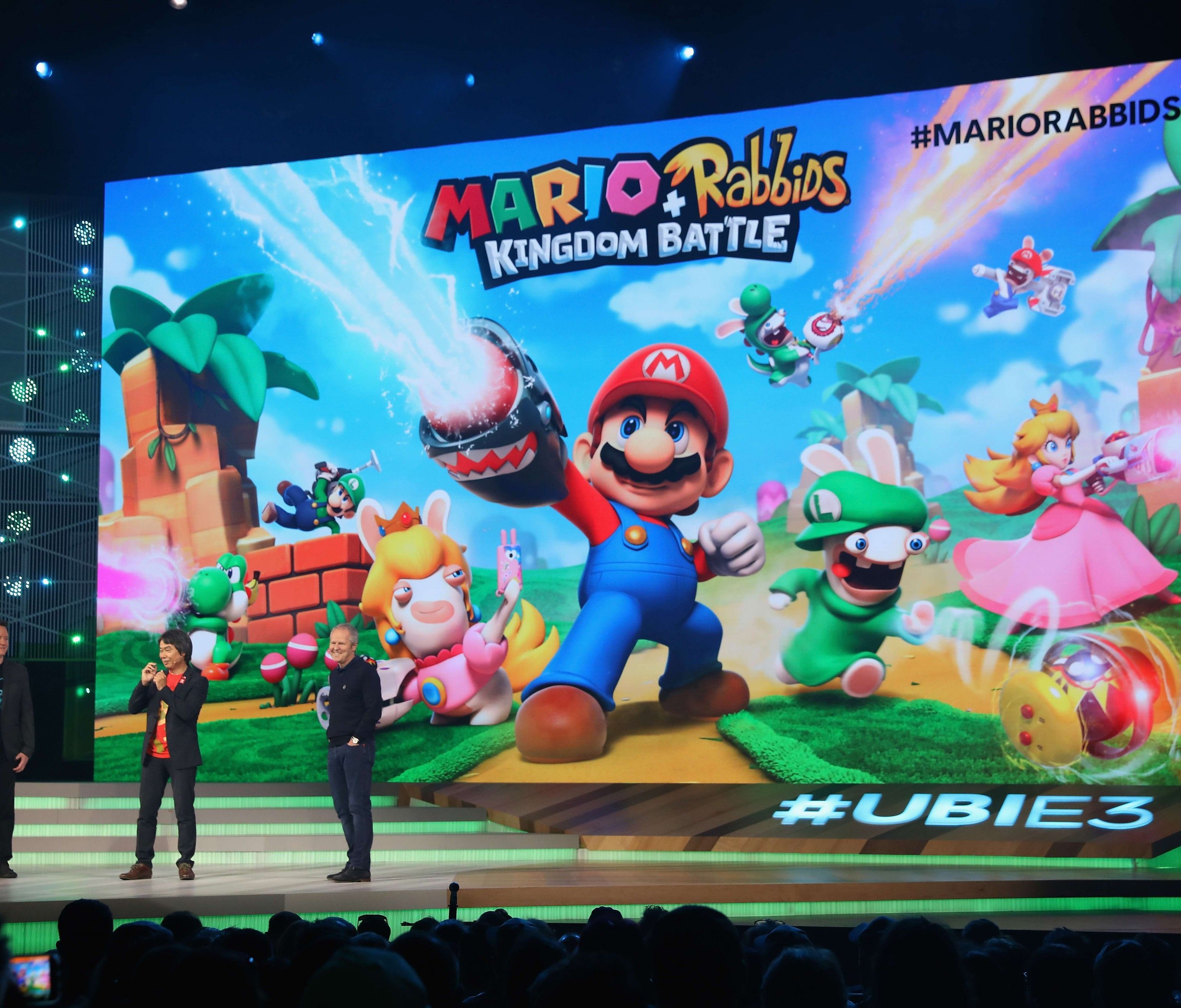 Mario & Rabbids Kingdom Batlle: Super Mario 3D trifft auf XCOM. Mario & Rabbids Kingdom Batlle: Super Mario 3D trifft auf XCOM.