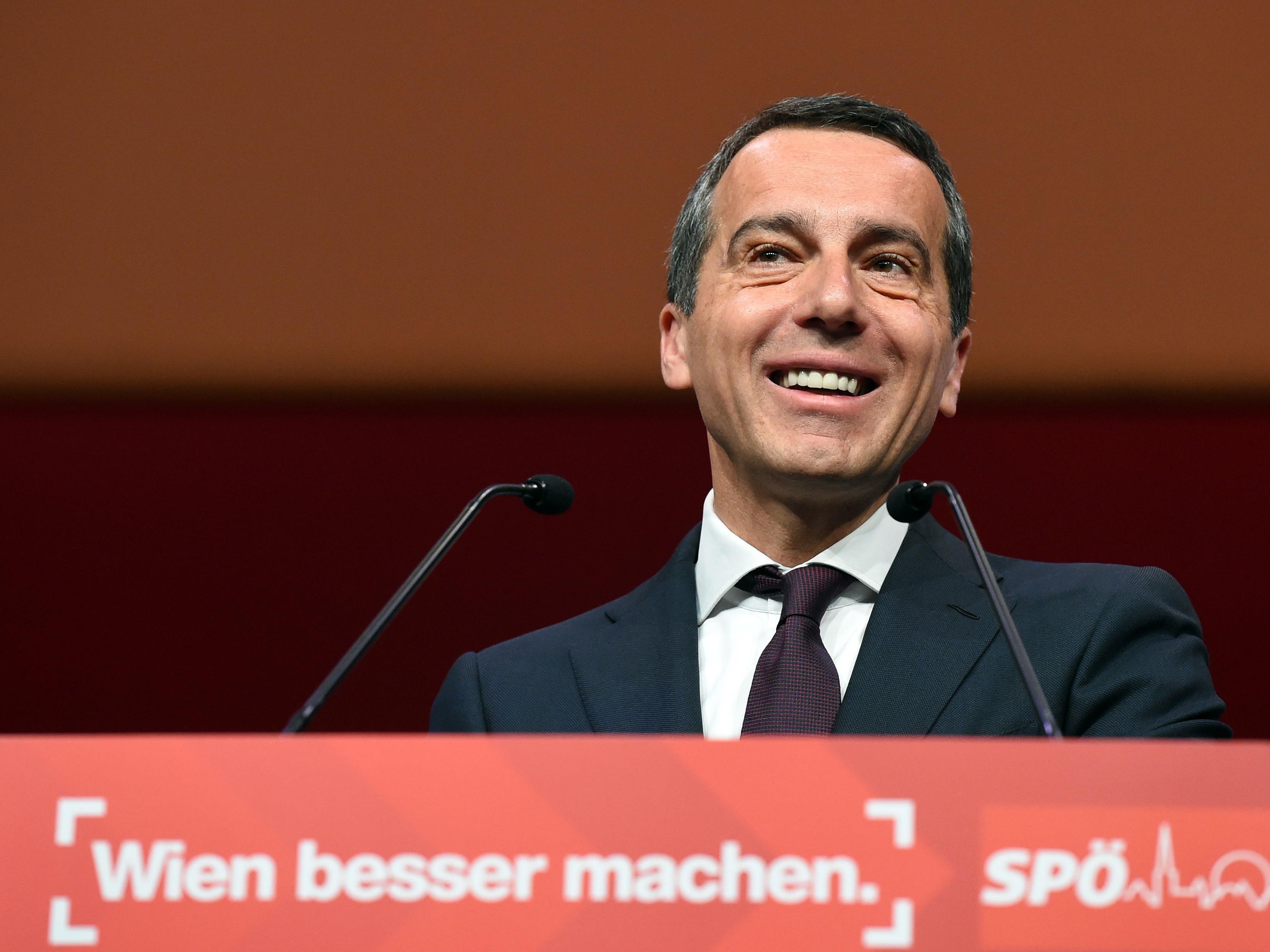 Auch in Wien ist Bundeskanzler Christian Kern SPÖ-Spitzenkandidat.