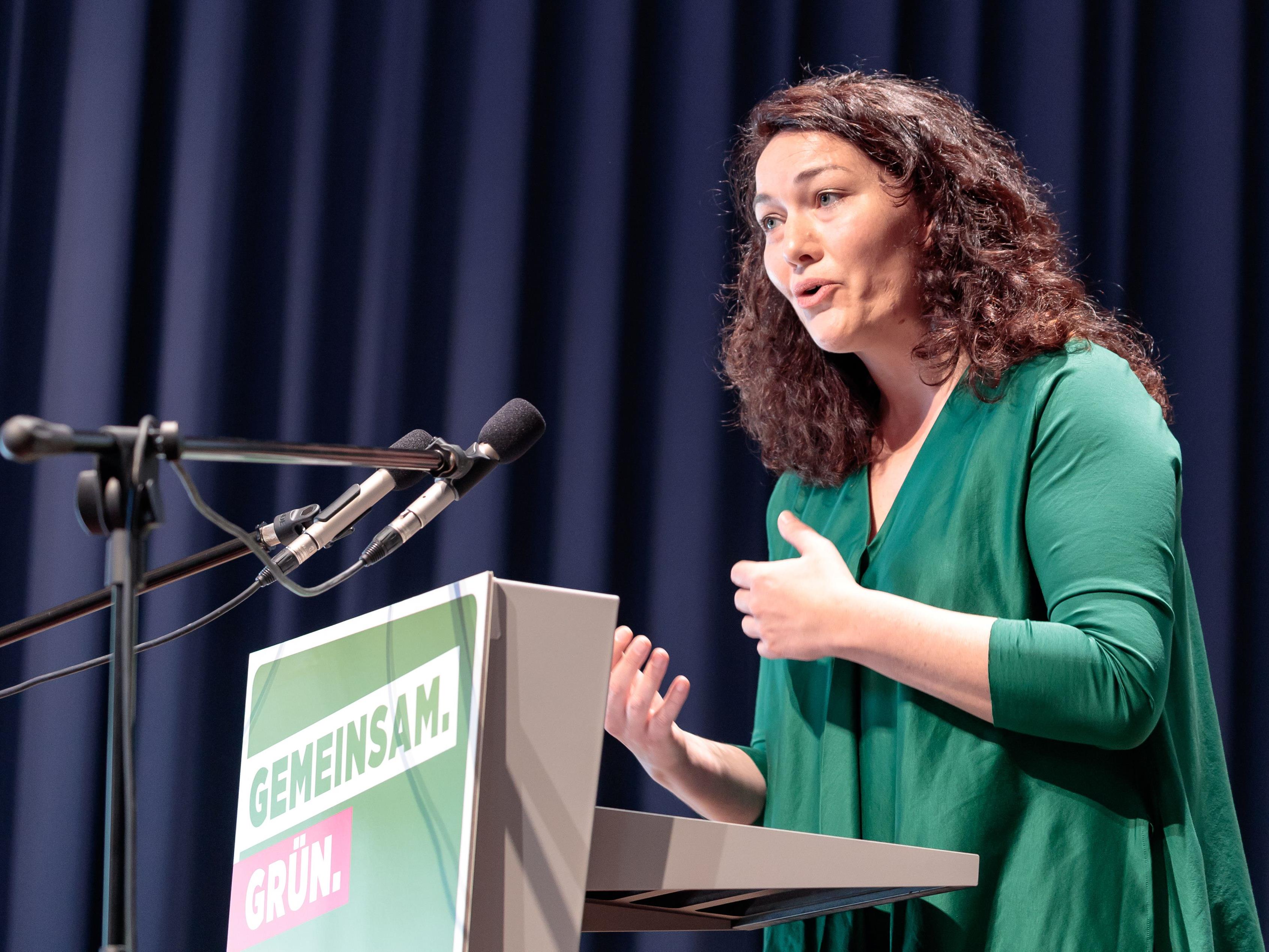 Ingrid Felipe wurde am Sonntag zur Bundessprecherin der Grünen gewählt.