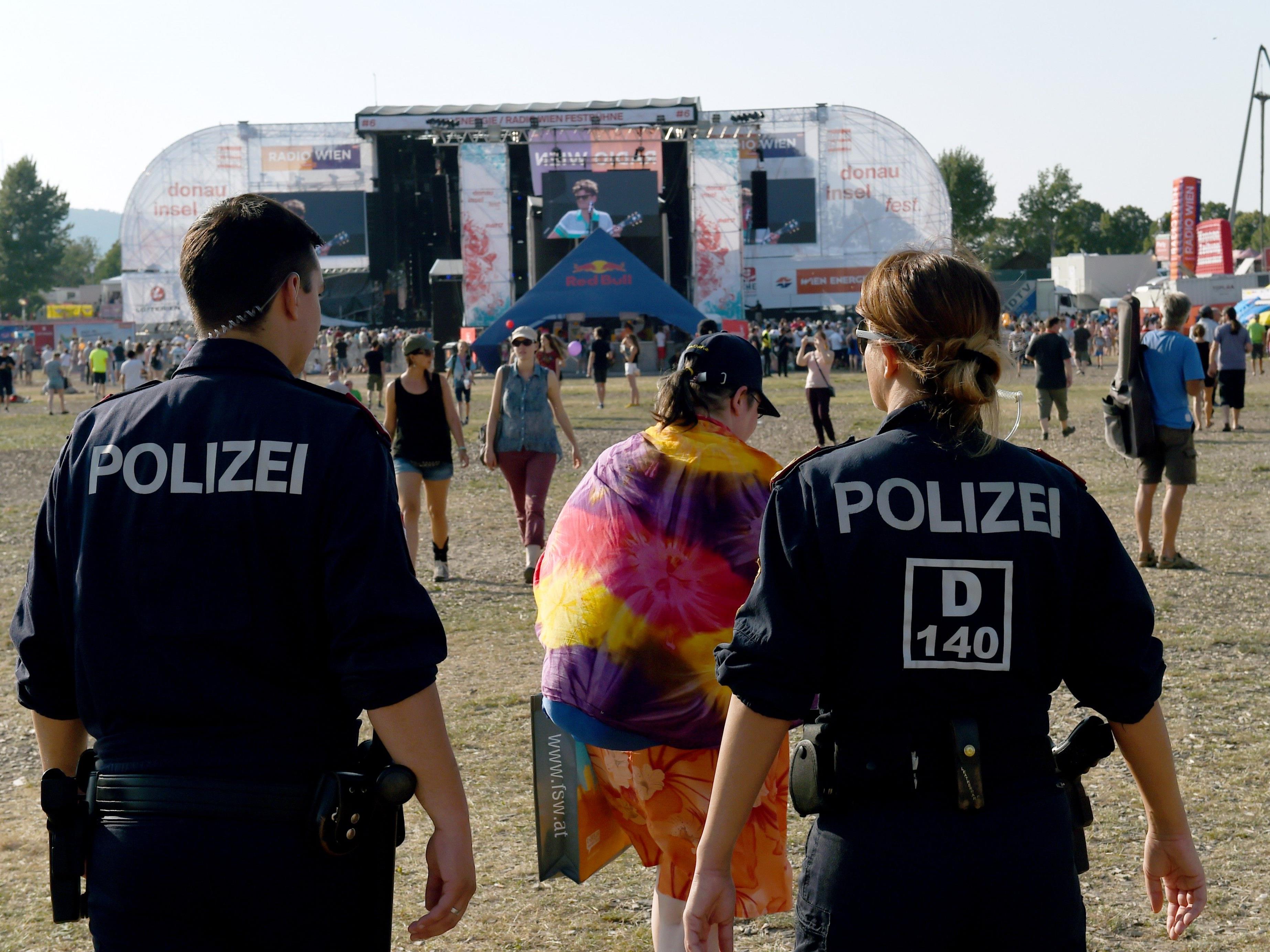 1.000 Polizeibeamte versahen auf der Donauinsel ihren Dienst