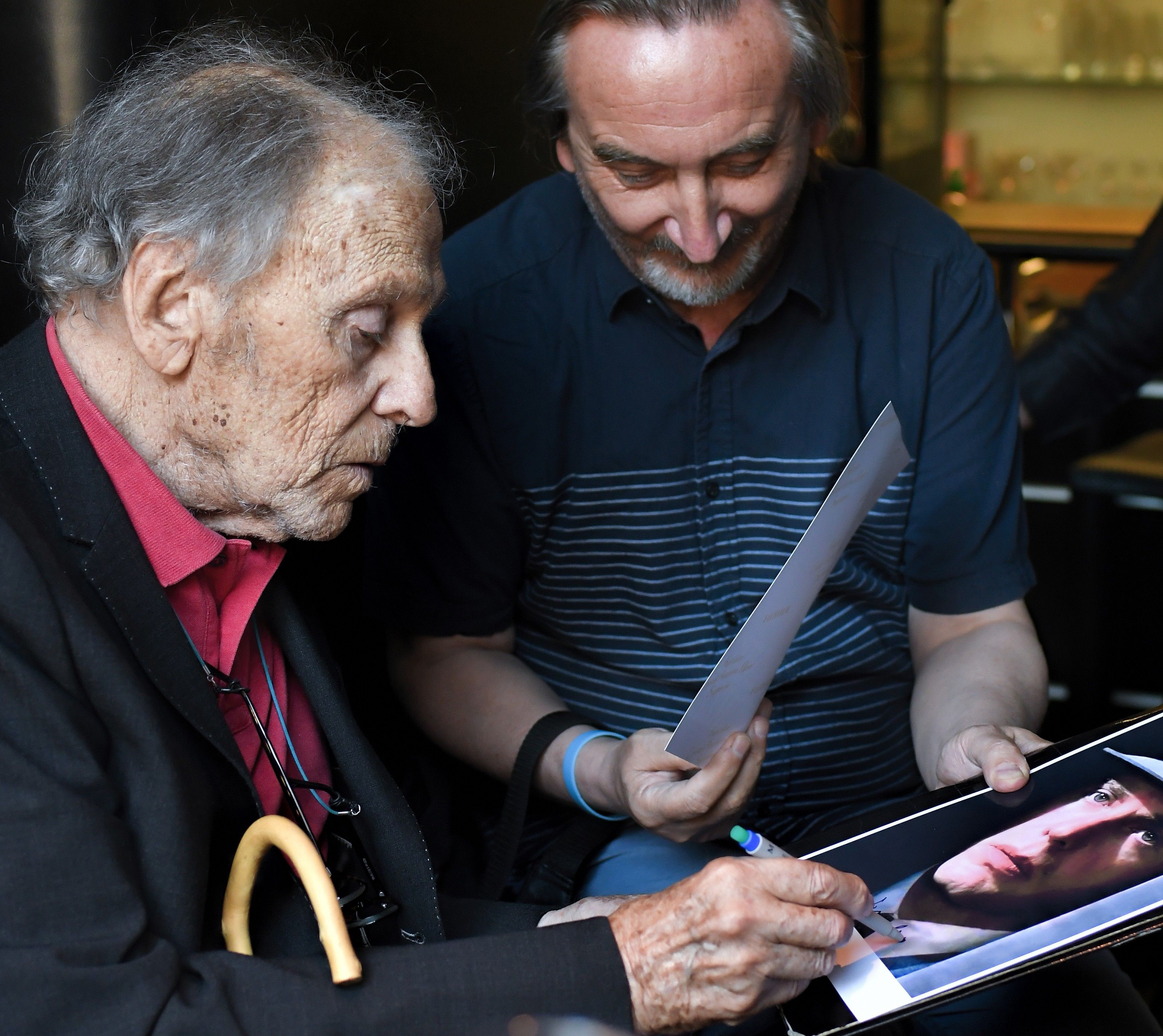 Der französische Schauspieler Jean-Louis Trintignant am Samstag im Filmmuseum Wien