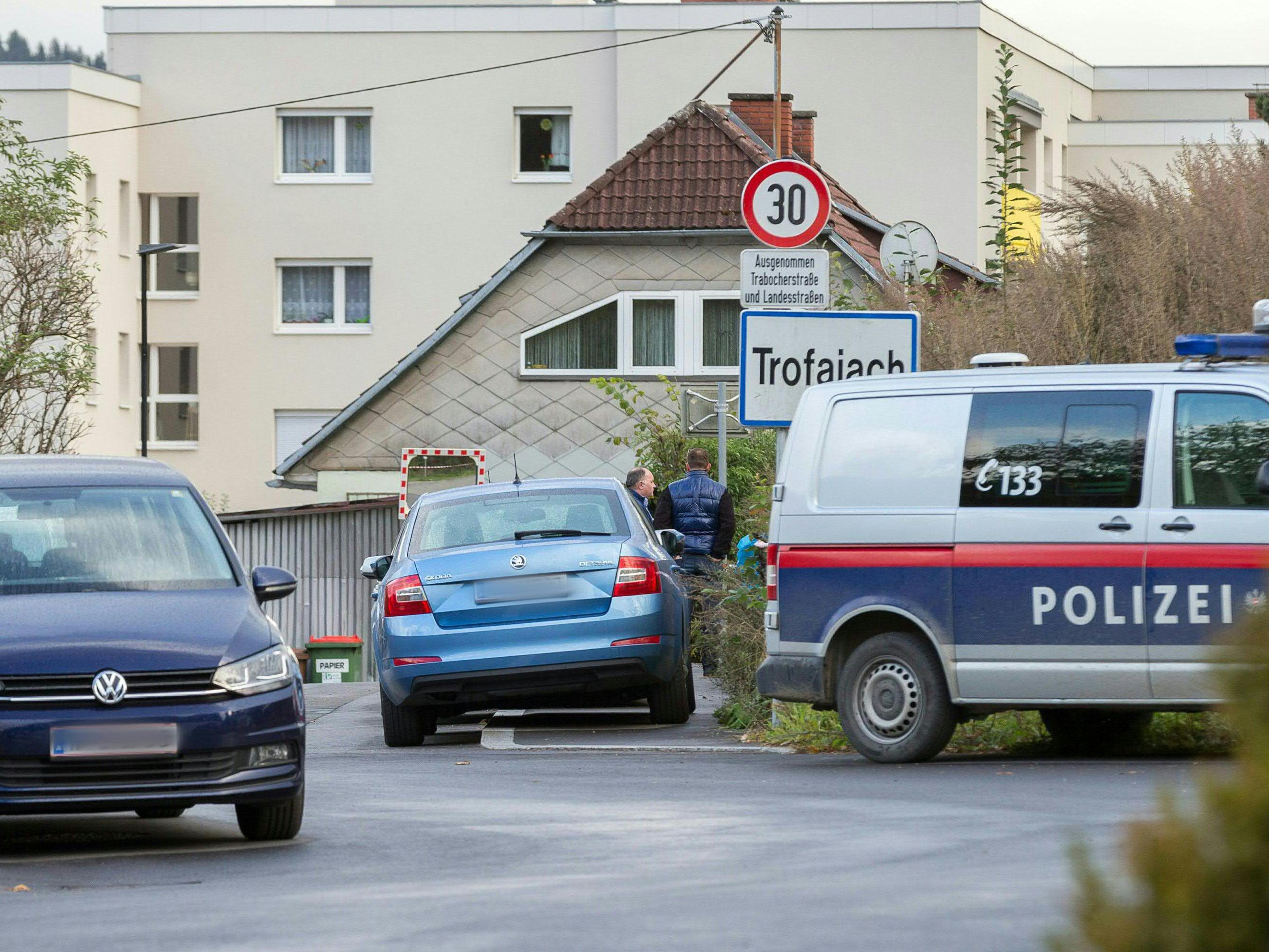 Am Fundort der Leichen in Trofaiach Am Fundort der Leichen in Trofaiach