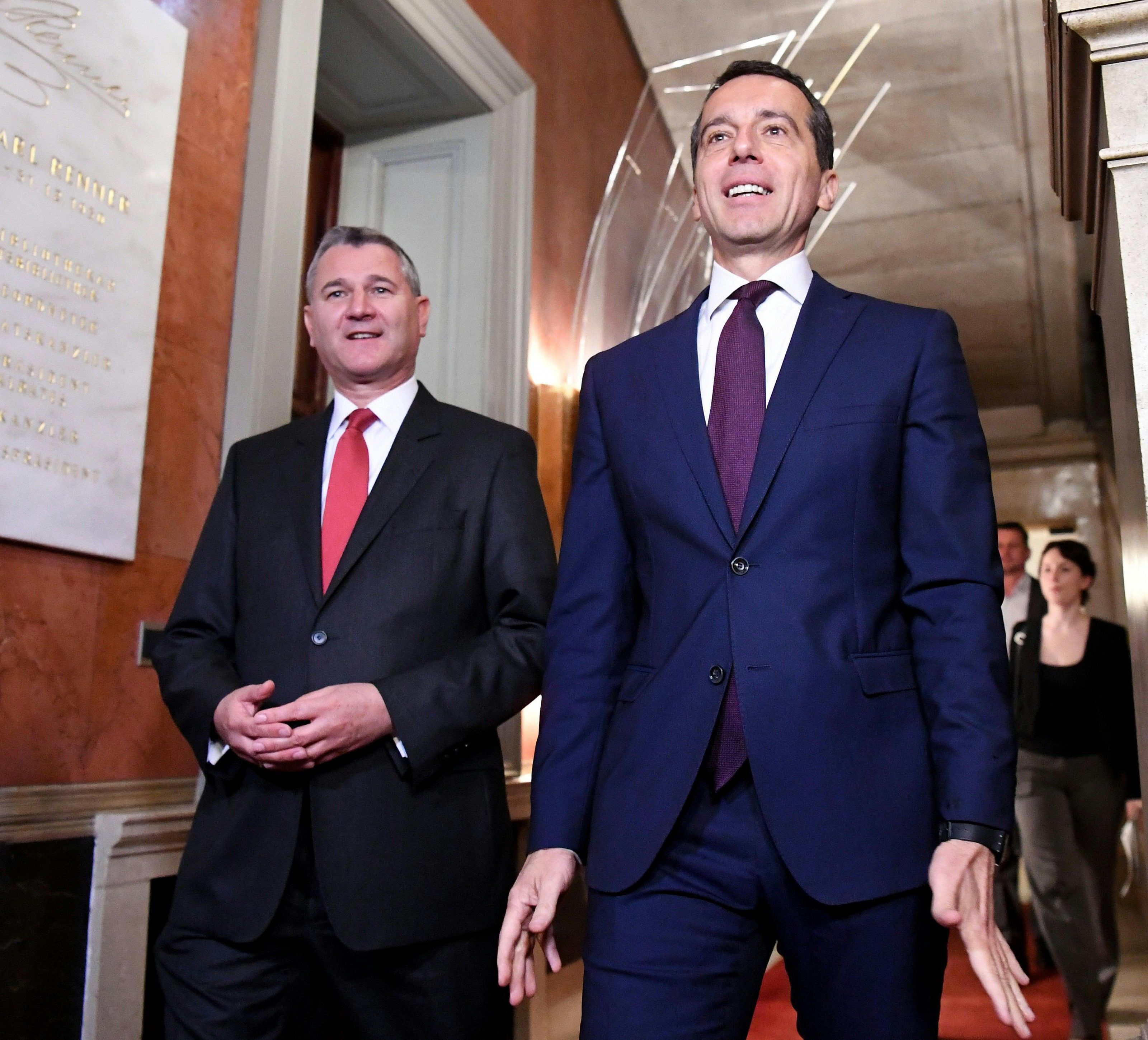 SPÖ-Bundesgeschäftsführer Georg Niedermühlbichler und Bundeskanzler Christian Kern SPÖ-Bundesgeschäftsführer Georg Niedermühlbichler und Bundeskanzler Christian Kern