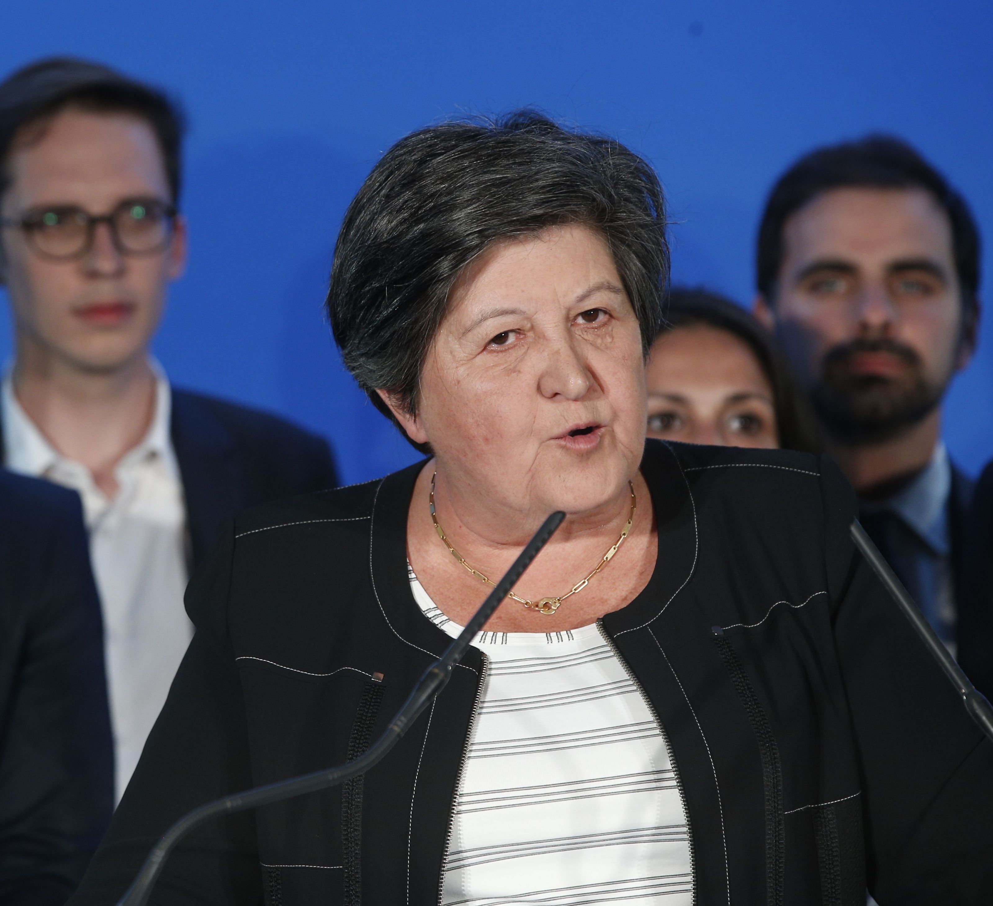 Die Vorsitzende von Emmanuel macrons Bewegung "La République En Marche", Catherine Barbaroux. Die Vorsitzende von Emmanuel macrons Bewegung "La République En Marche", Catherine Barbaroux.