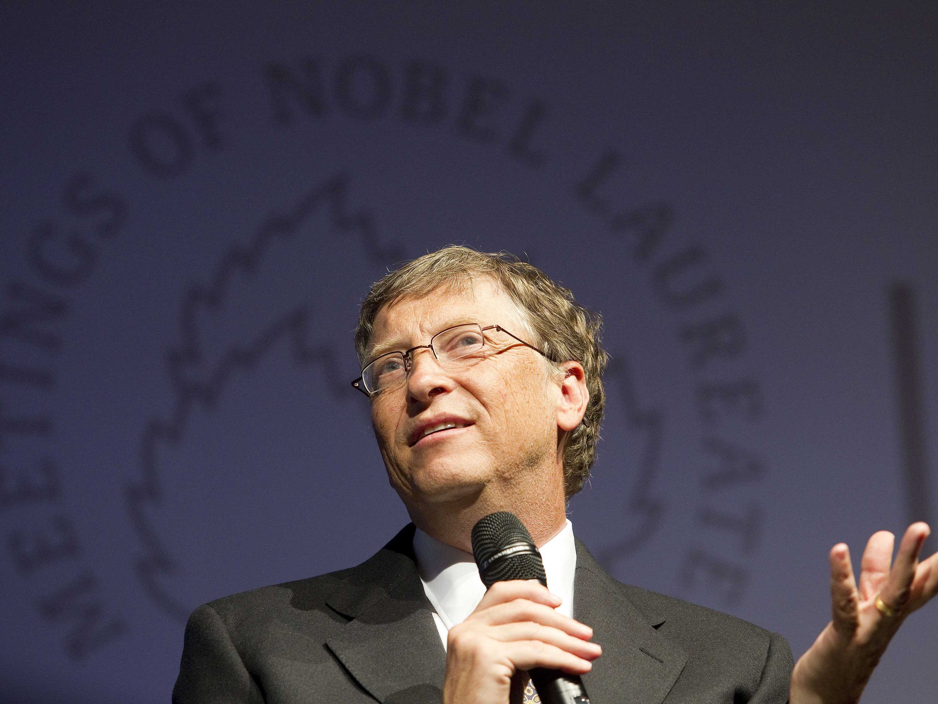Milliardär und Philantrop Bill Gates sprach (auch ohne Nobelpreis) bei der 61. Nobelpreisträgertagung in Lindau. Milliardär und Philantrop Bill Gates sprach (auch ohne Nobelpreis) bei der 61. Nobelpreisträgertagung in Lindau.
