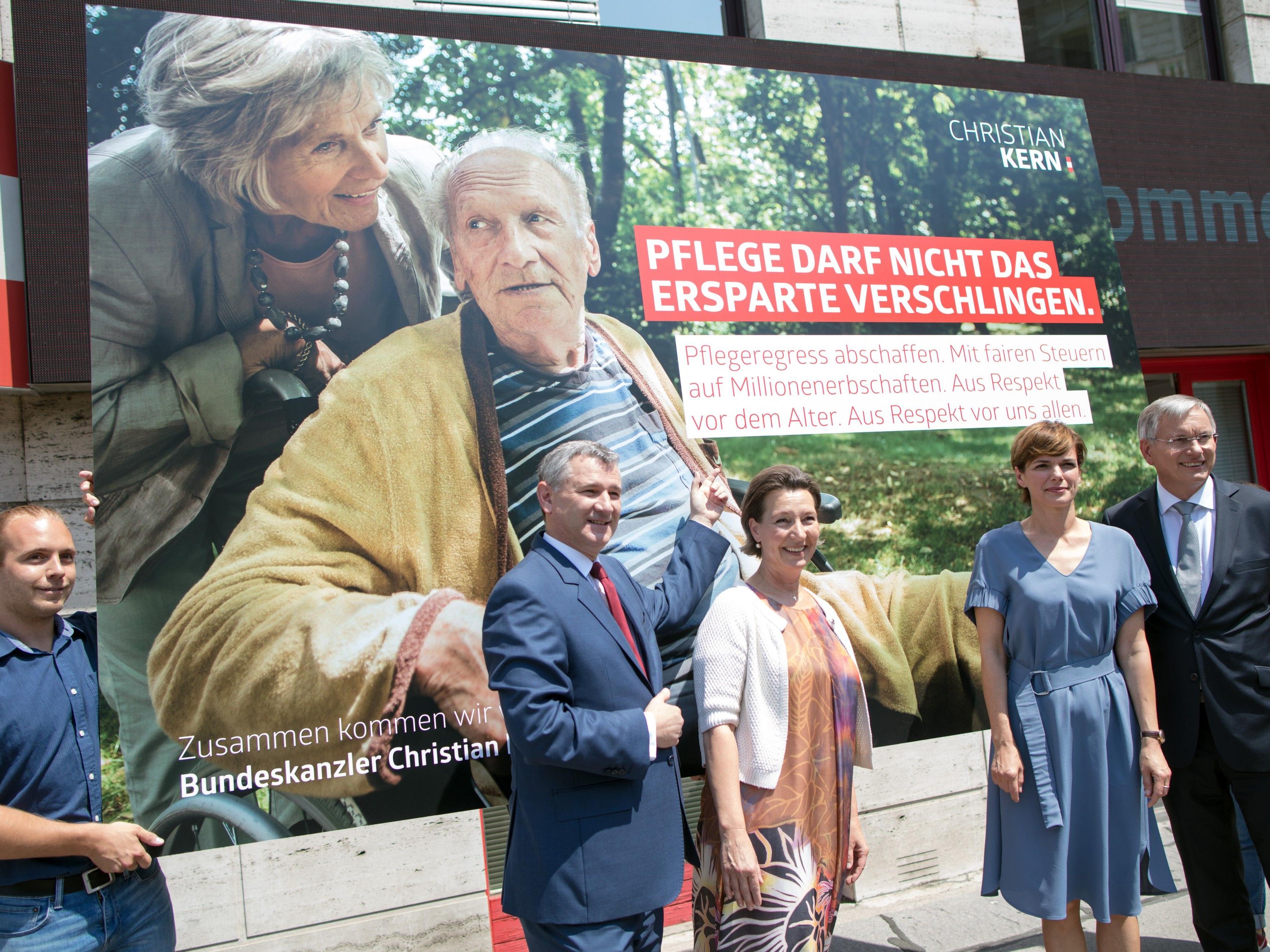 Die Wahlkampfzentrale der SPÖ wurde eröffnet