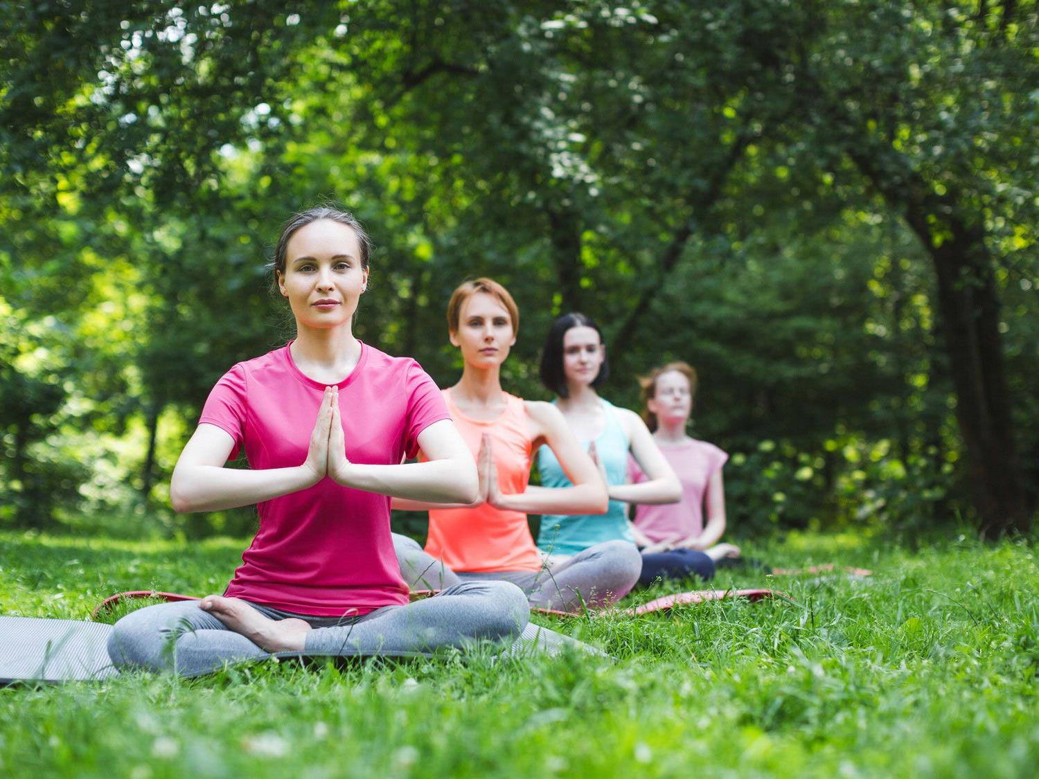 Diesen Sommer kann Yoga im Prater praktiziert werden