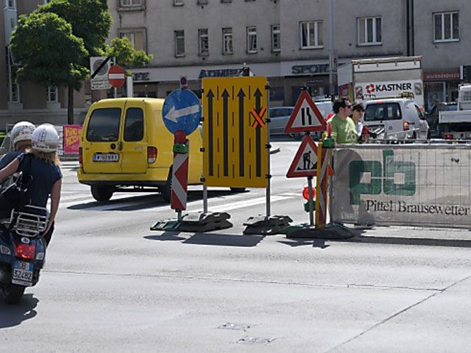 An den Baustellen in Wien geht es munter weiter. An den Baustellen in Wien geht es munter weiter.