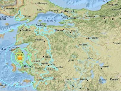 Ein Erdbeben der Stärke 6 hat am Montag Nachmittag die türkische Ägäisküste erschüttert.
