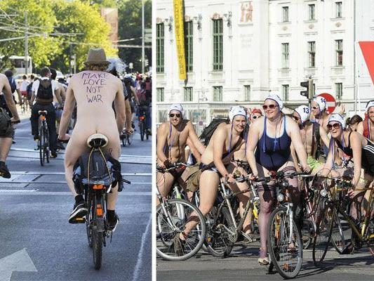 World Naked Bike Ride: Wenn in Wien nackt geradelt wird