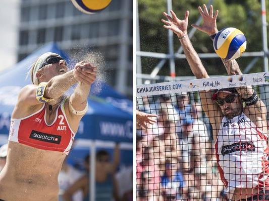 Stefanie Schwaiger und Clemens Doppler sind Österreichs Aushängeschilder im Beach-Volleyball.