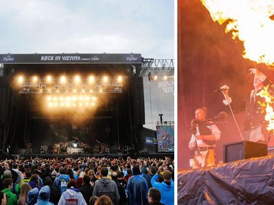10.000 Fans trotzten bei Rock in Vienna am Sonntag dem mäßigen Wetter in Wien.