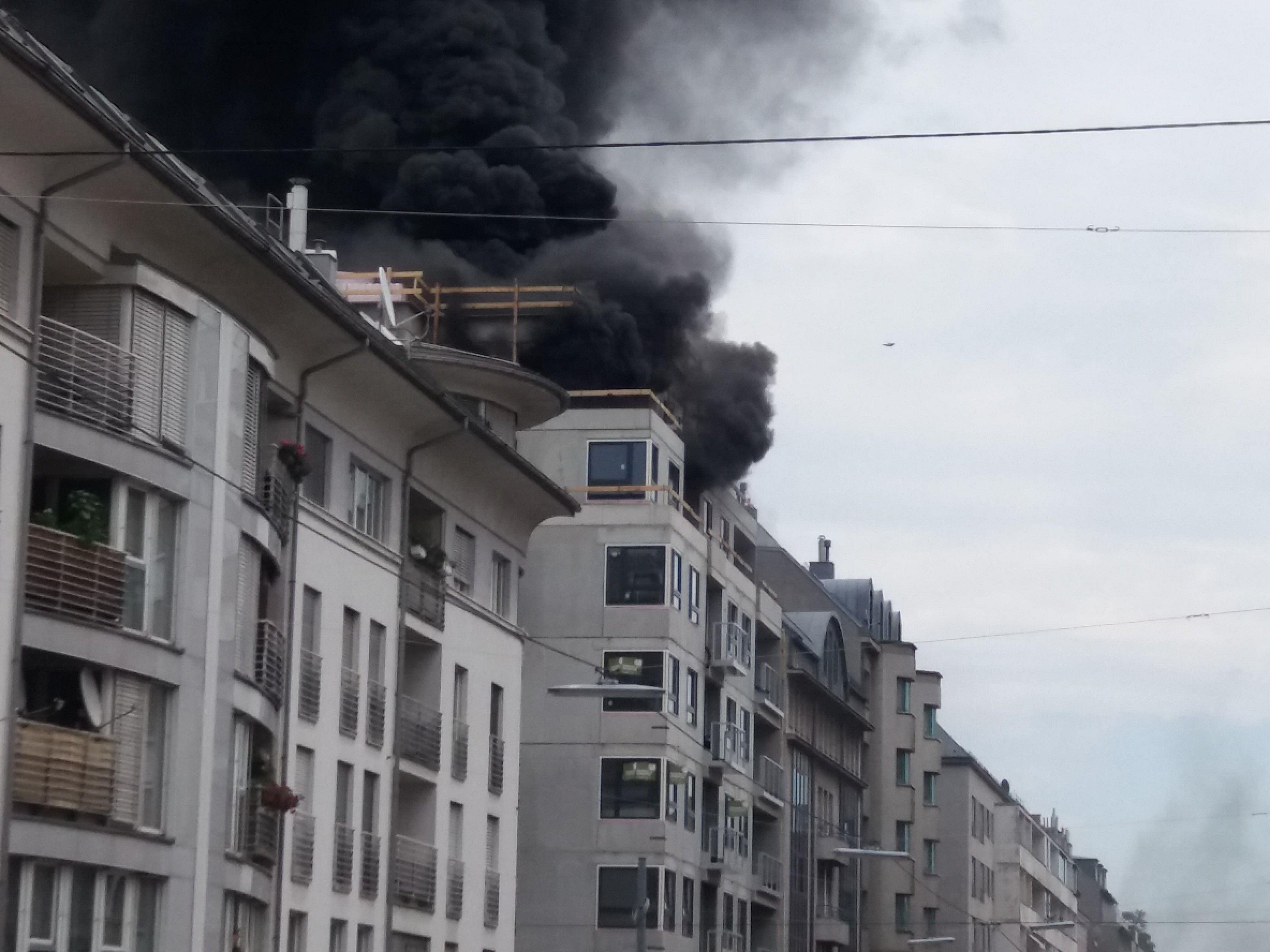 In Wien-Favoriten kam es auf einer Baustelle zu einem Brand.