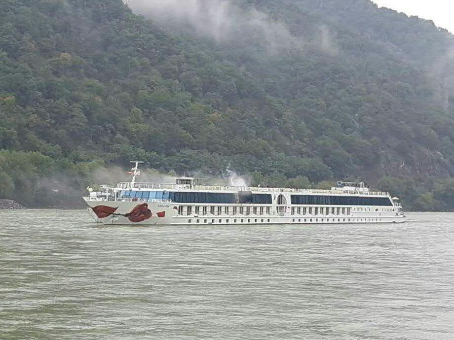 Auf einem Donauschiff in der Wachau brach ein Feuer aus
