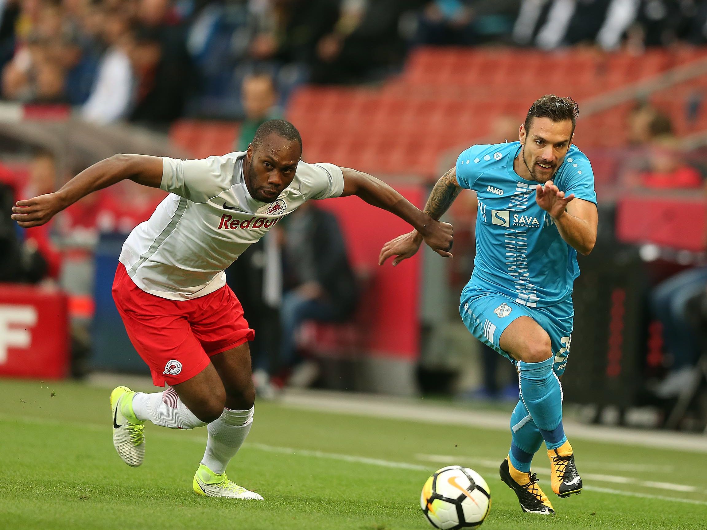Die Salzburger erzielten gegen Rijeka bloß ein 1:1. Die Salzburger erzielten gegen Rijeka bloß ein 1:1.
