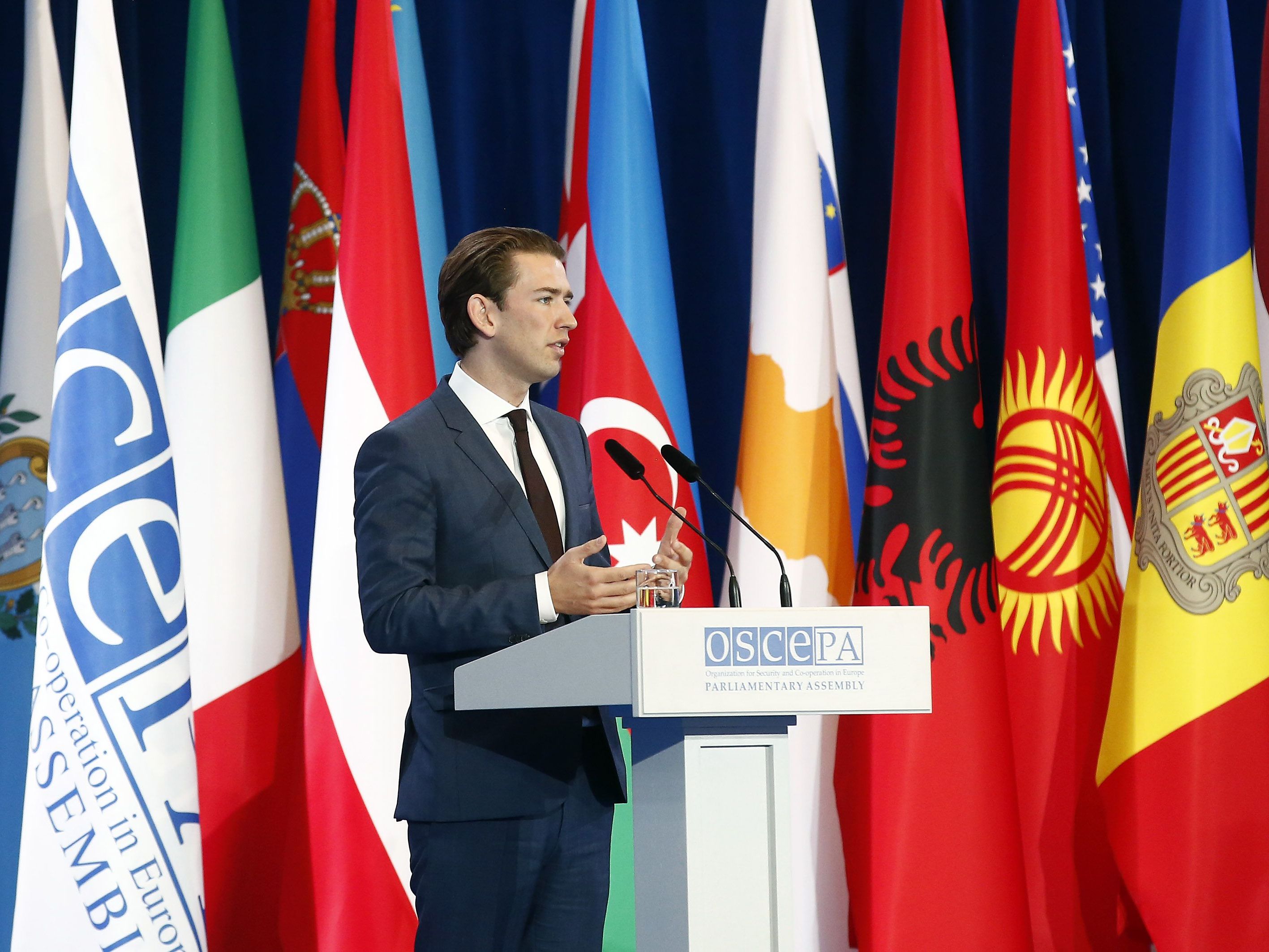 Kurz lädt zu einem informellen Ministertreffen der OSZE nach Mauerbach bei Wien. Kurz lädt zu einem informellen Ministertreffen der OSZE nach Mauerbach bei Wien.