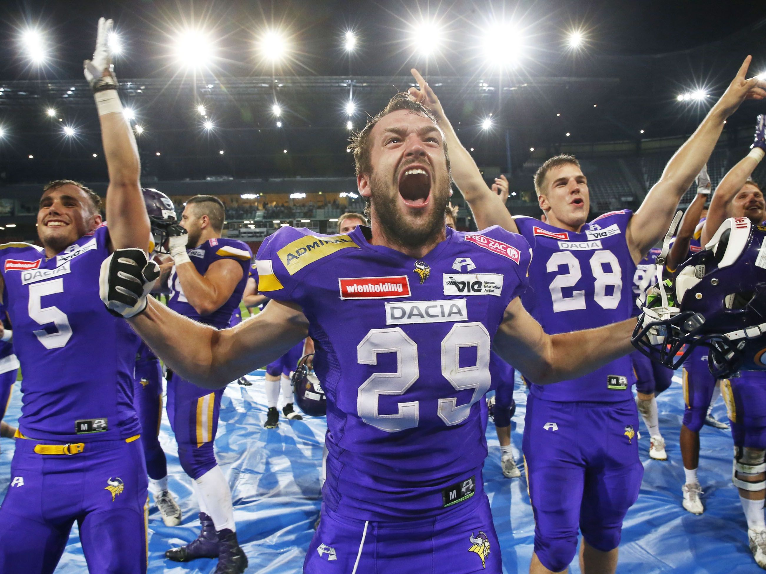 Bei den Vienna Vikings war die Freude groß. Bei den Vienna Vikings war die Freude groß.