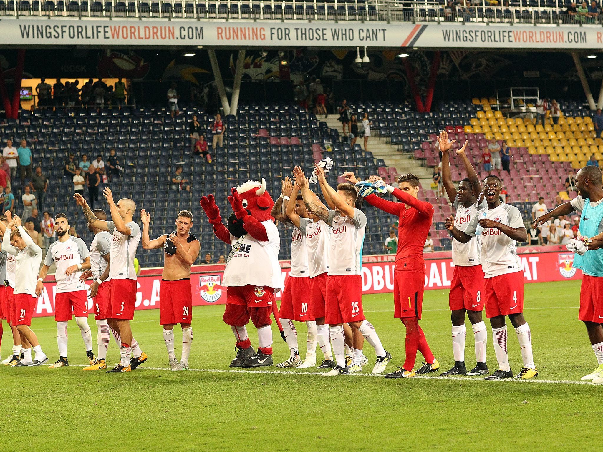 Red Bull Salzburg steht in der nächsten Runde der CL-Qualifikation. Red Bull Salzburg steht in der nächsten Runde der CL-Qualifikation.