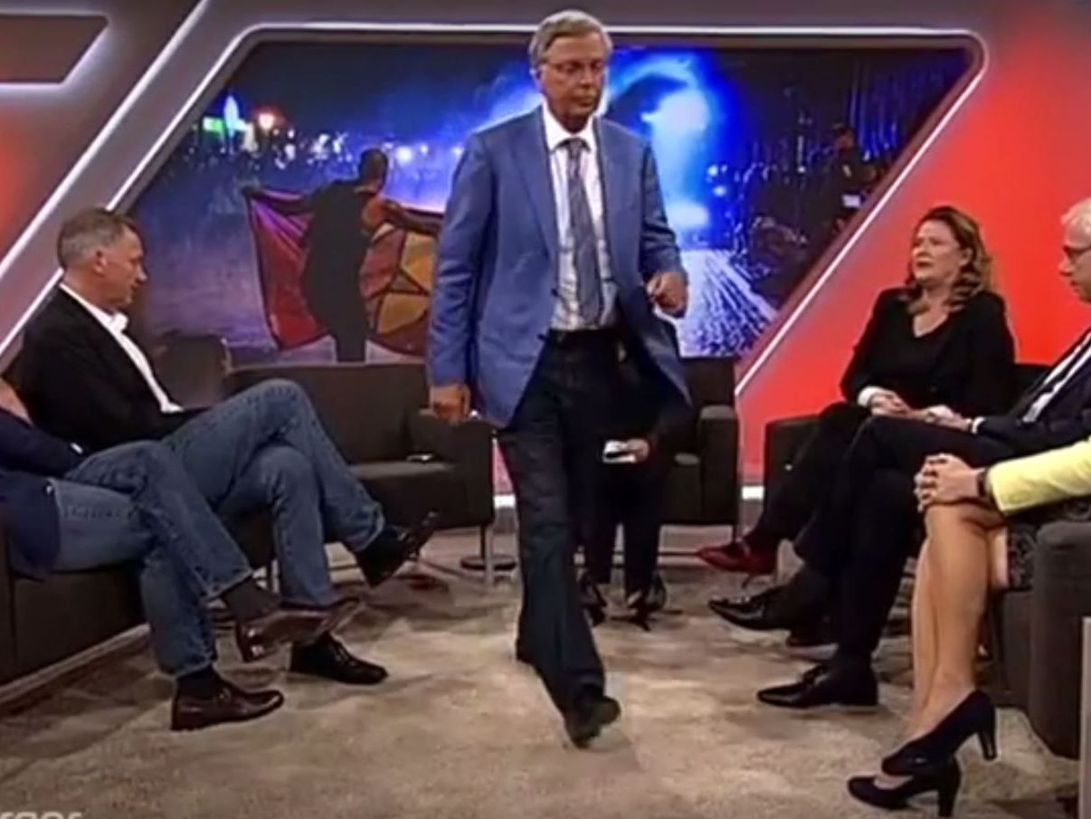 Wolfgang Bosbach verlässt den Maischberger-Talk vorzeitig. Wolfgang Bosbach verlässt den Maischberger-Talk vorzeitig.