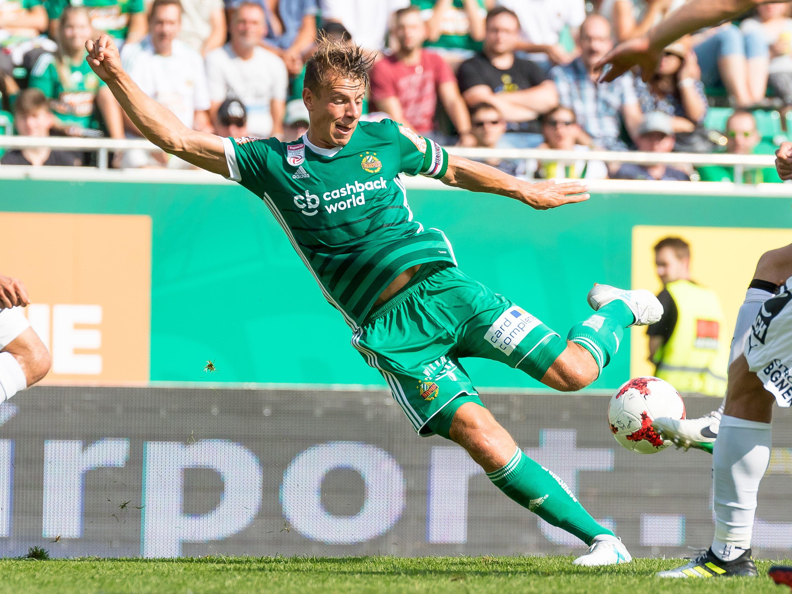 Stefan Schwab beim Bundesliga-Auftakt zwischen Rapid und Mattersburg