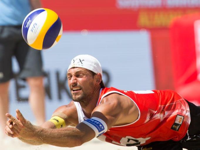 Thomas Kunert unterlag bei der Beach Volleyball-WM am Montag in Wien gegen den topgesetzten Brasilianer.