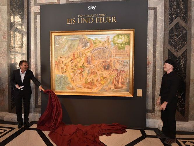 Das Game Of Thrones-Gemälde in Wien - nur für kurze Zeit. Das Game Of Thrones-Gemälde in Wien - nur für kurze Zeit.