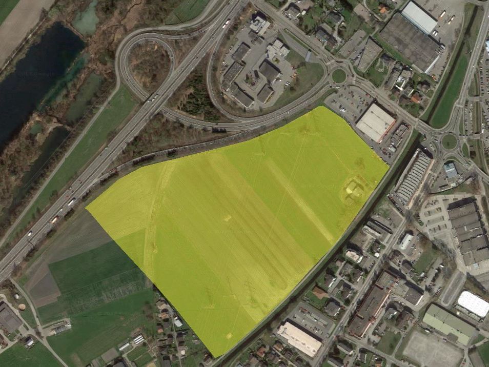 Im neuen Betriebsgebiet an der Autobahnausfahrt Hohenems sollen einmal bis zu 800 Arbeitsplätze entstehen. Im neuen Betriebsgebiet an der Autobahnausfahrt Hohenems sollen einmal bis zu 800 Arbeitsplätze entstehen.