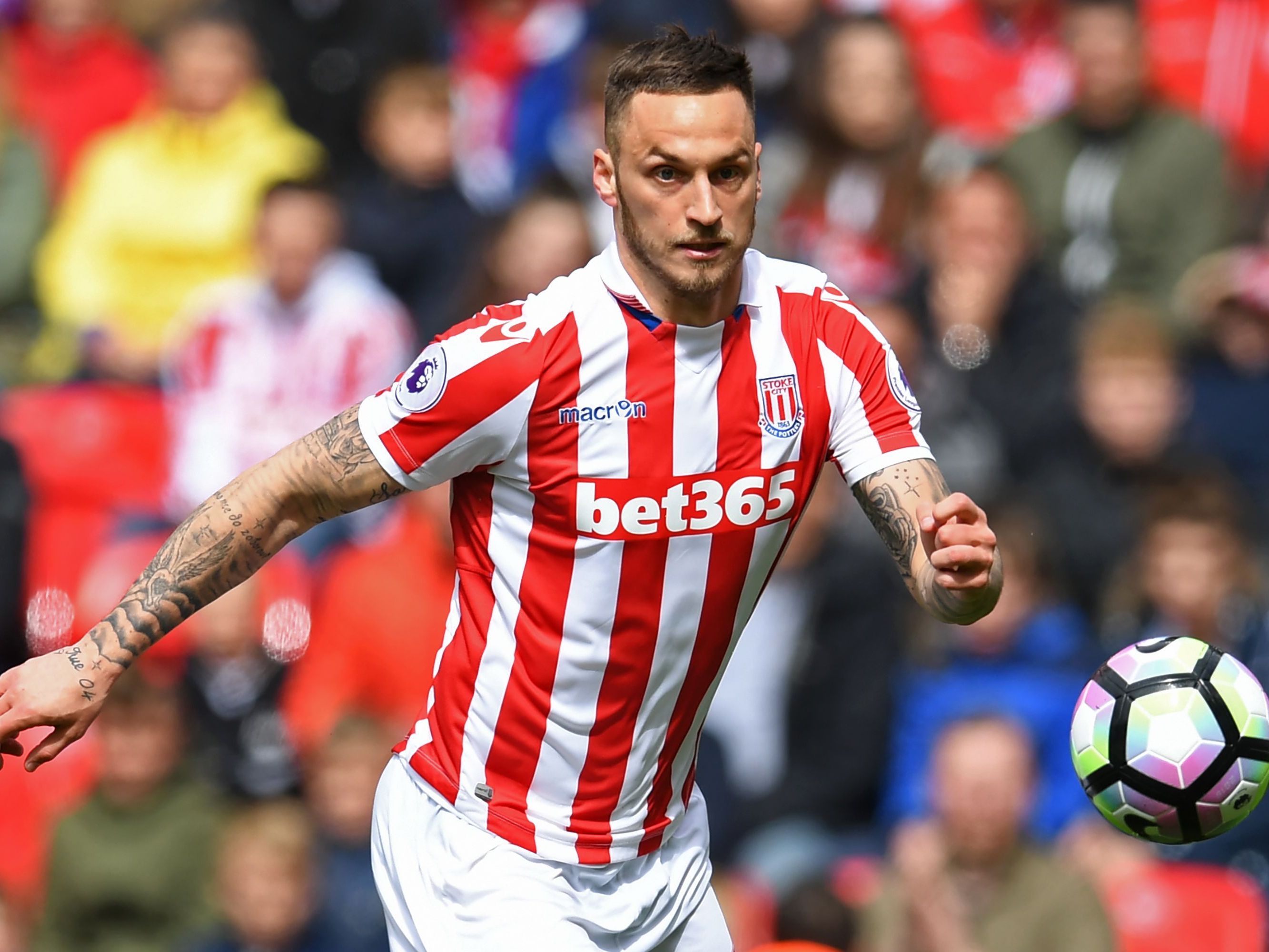 Marko Arnautović steht vor einem Wechsel von Stoke City zu West Ham United.