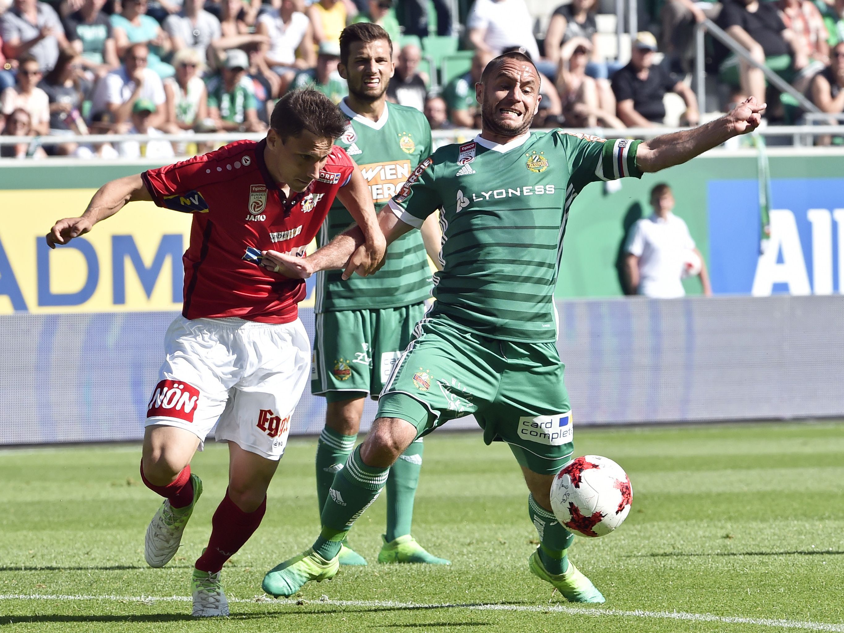Rapid gastiert in Runde zwei der Bundesliga beim SKN St. Pölten. Rapid gastiert in Runde zwei der Bundesliga beim SKN St. Pölten.
