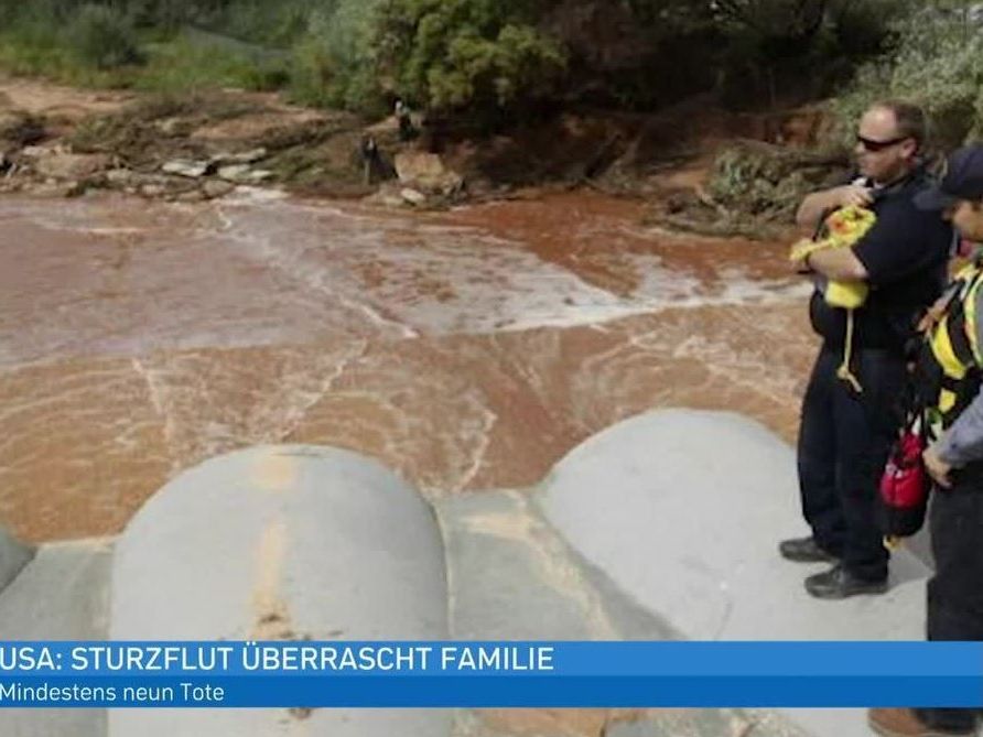 Die 14-köpfige Familie wurde von der Sturzflut überrascht. Die 14-köpfige Familie wurde von der Sturzflut überrascht.