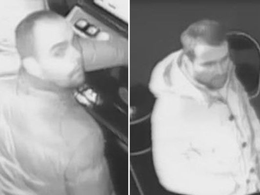 Die Polizei fahndet nach diesen beiden Männern. Die Polizei fahndet nach diesen beiden Männern.