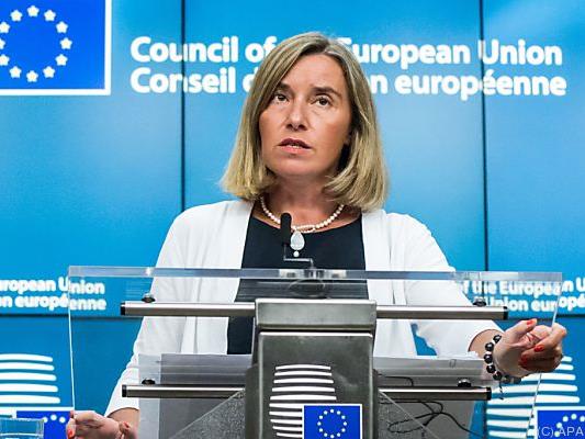 EU-Außenbeauftragte Mogherini: Alle Optionen auf dem Tisch